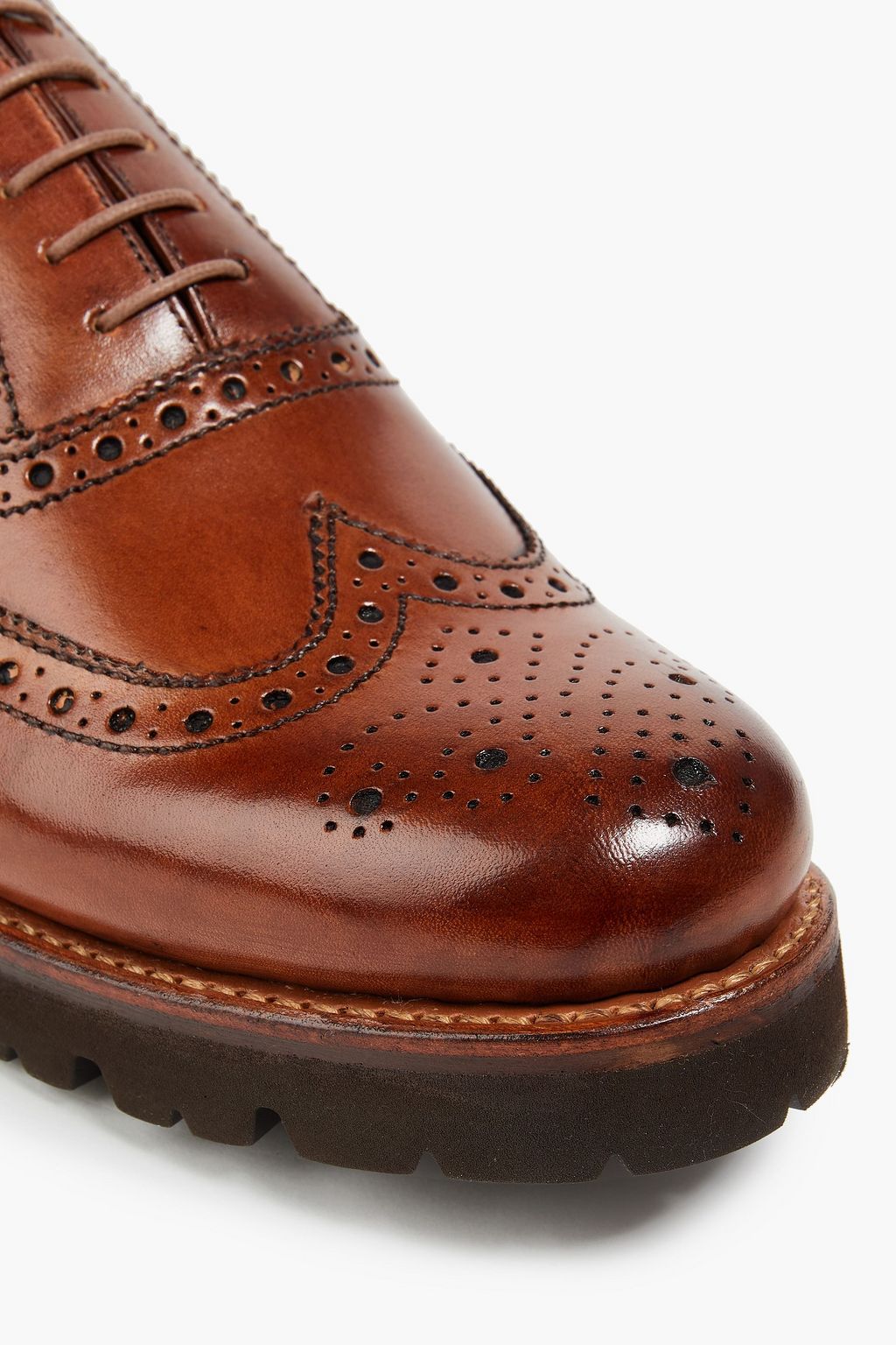 GRENSON Stanley leather wingtip brogues