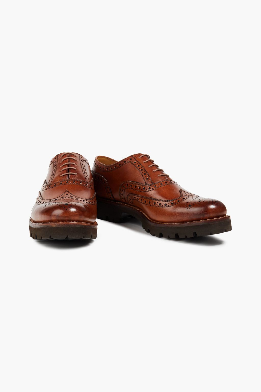 GRENSON Stanley leather wingtip brogues