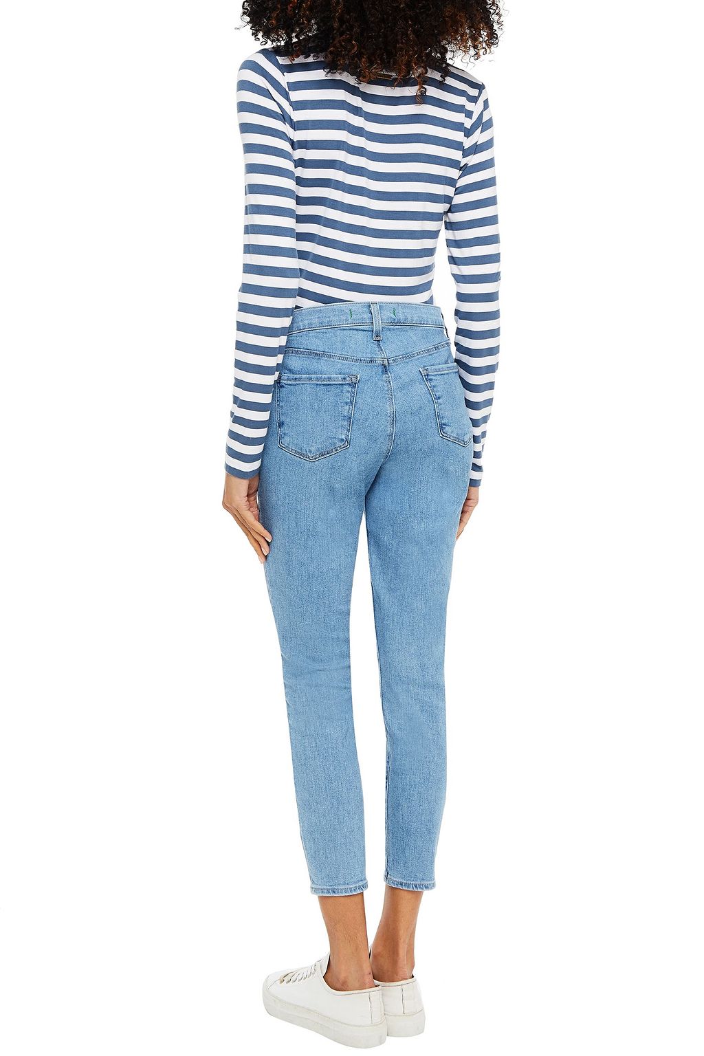 J BRAND Cropped mid-rise skinny jeans
