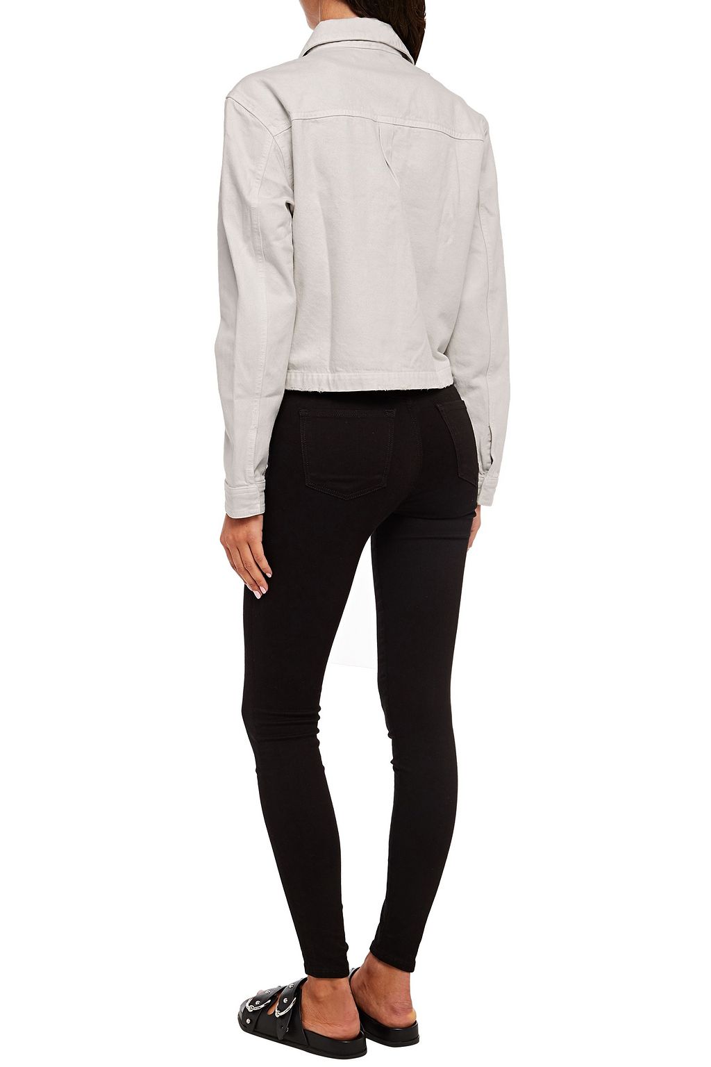 J BRAND Camille cropped cotton-gabardine field jacket