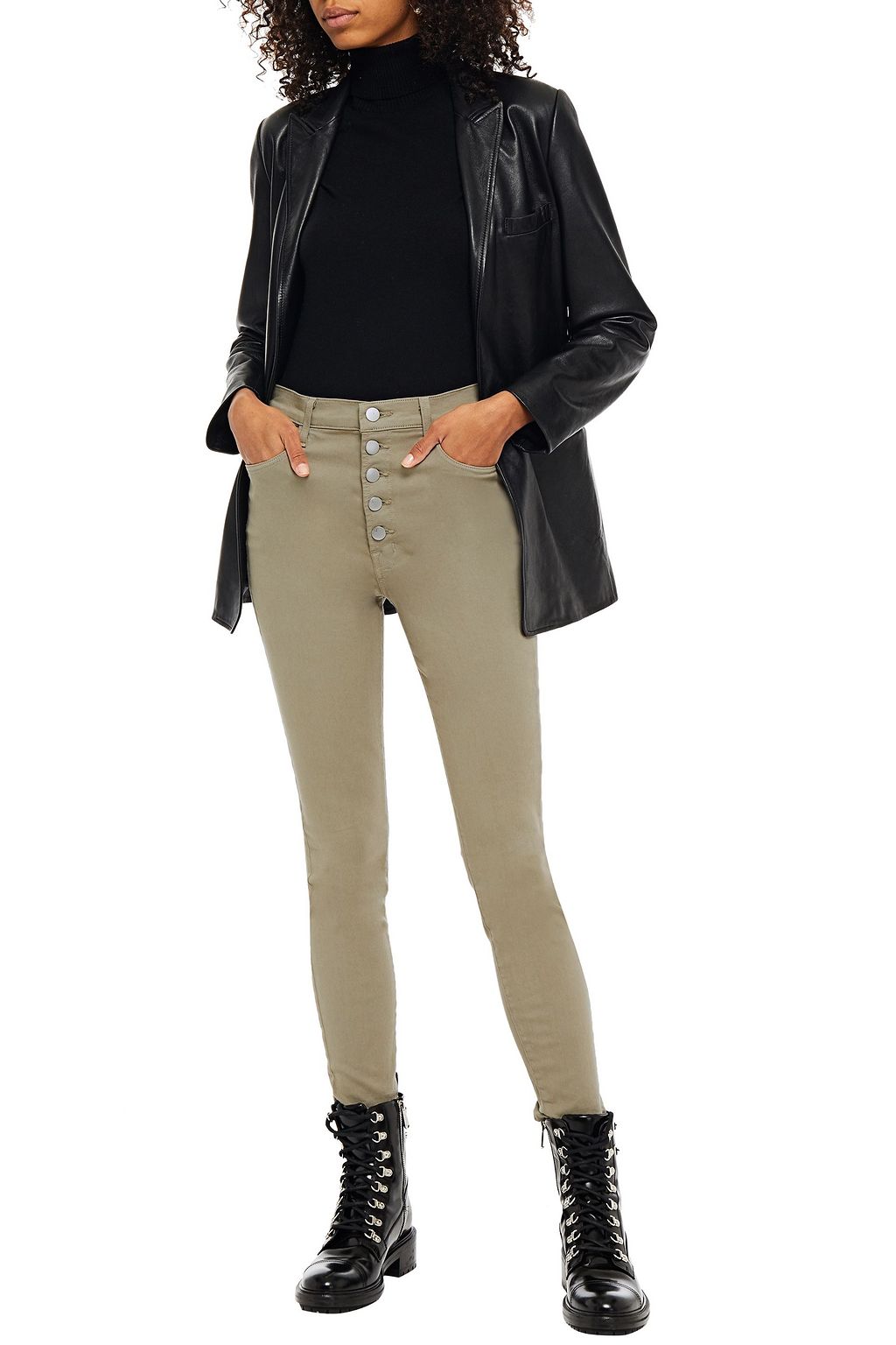 J BRAND Lillie cropped high-rise skinny jeans
