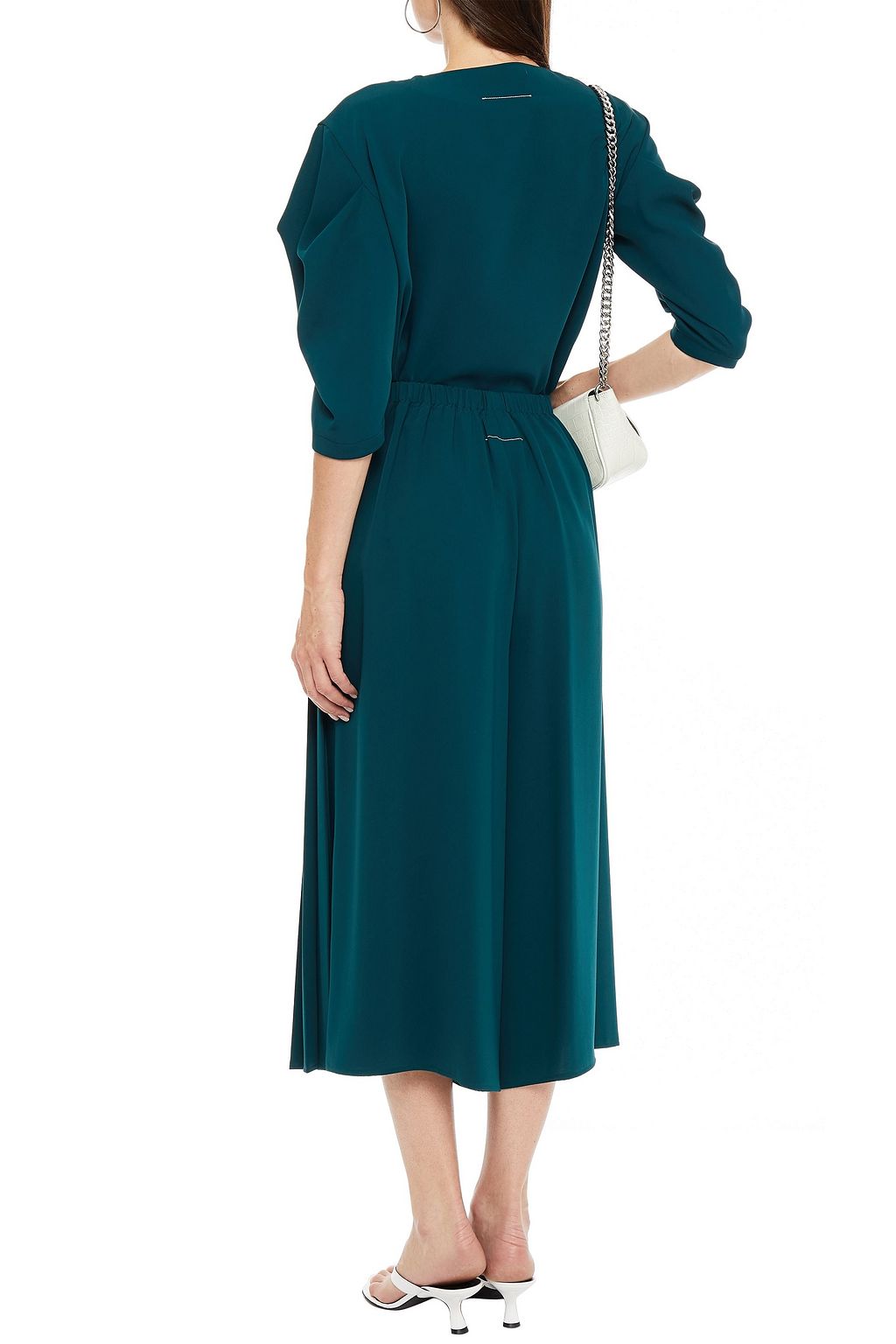MM6 MAISON MARGIELA Pleated crepe culottes