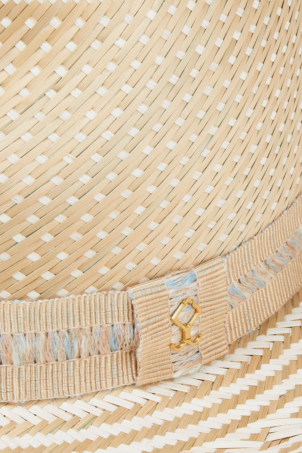YOSUZI Alba grosgrain-trimmed straw Panama hat