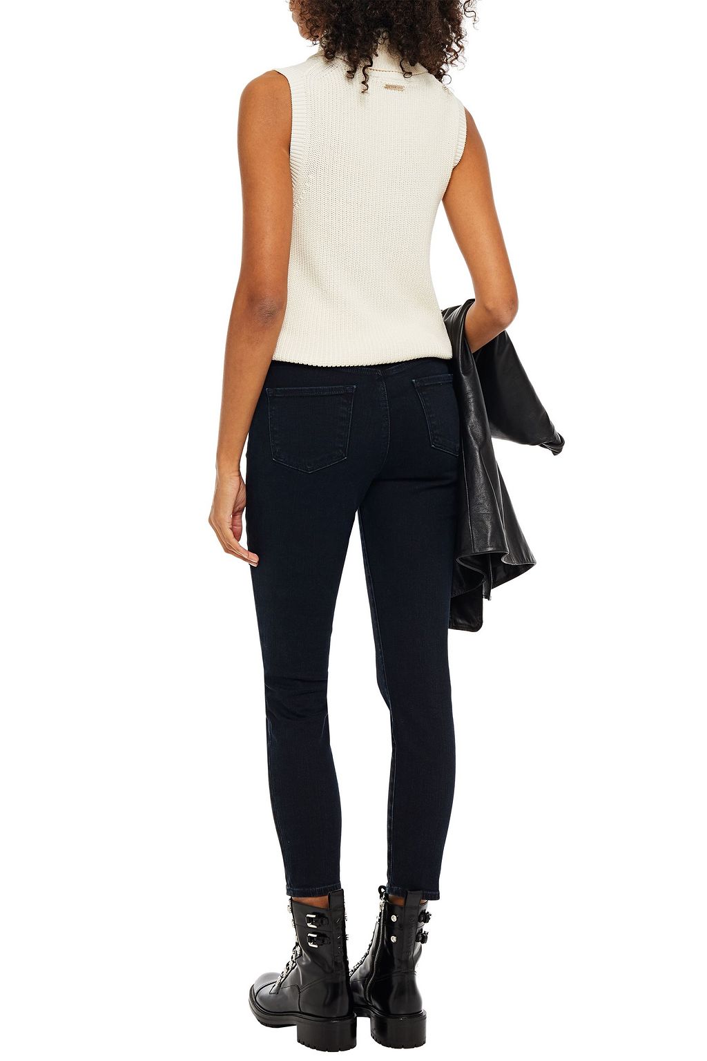 J BRAND Cropped mid-rise skinny jeans