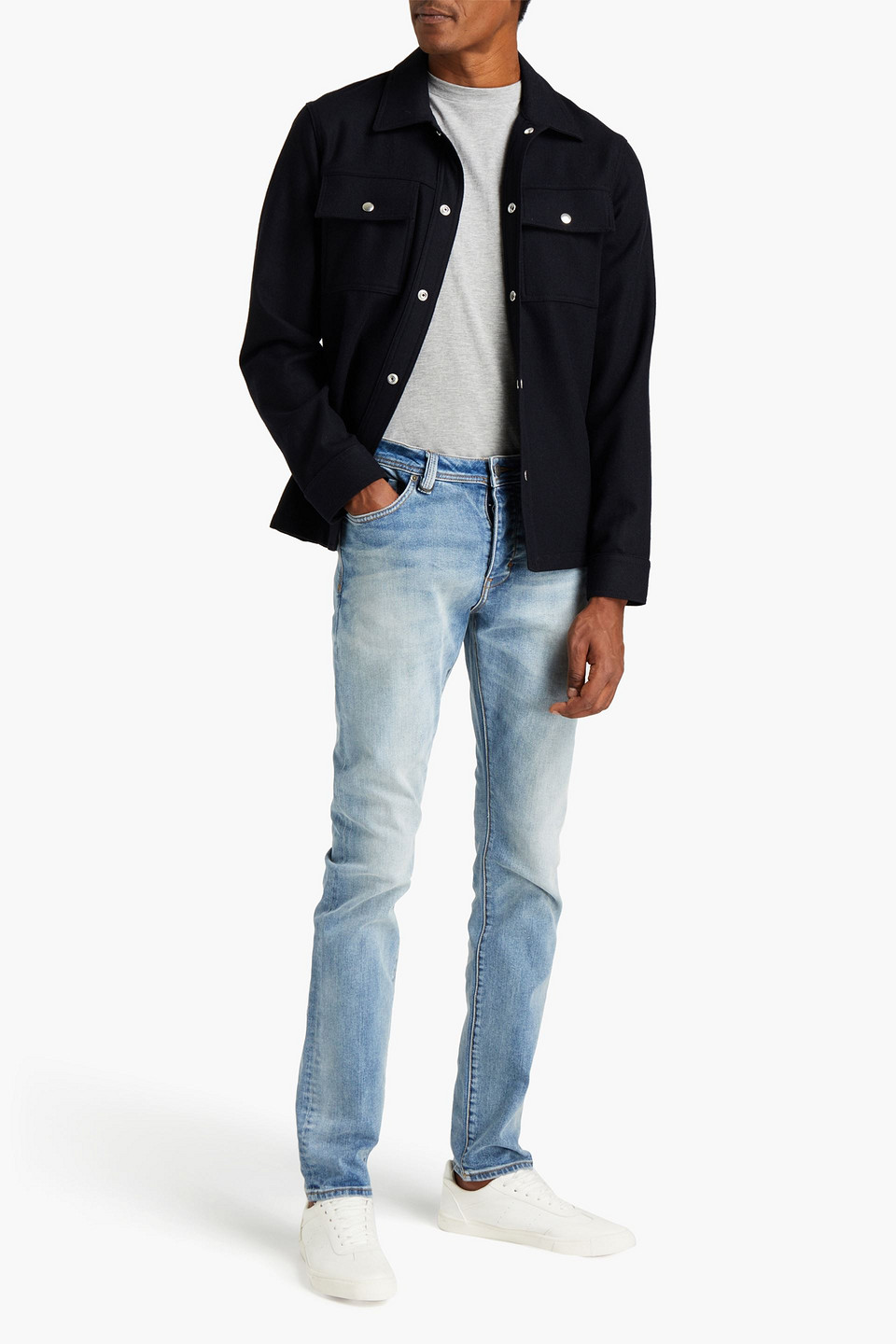 Neuw Man Iggy Skinny-fit Faded Denim Jeans In Blue