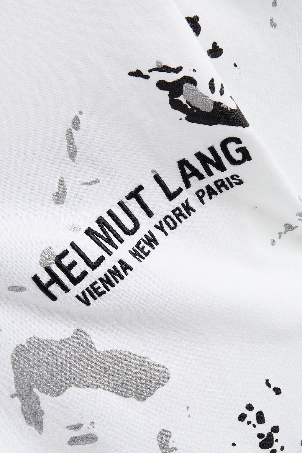 HELMUT LANG Standard Painter embroidered printed cotton-jersey T-shirt