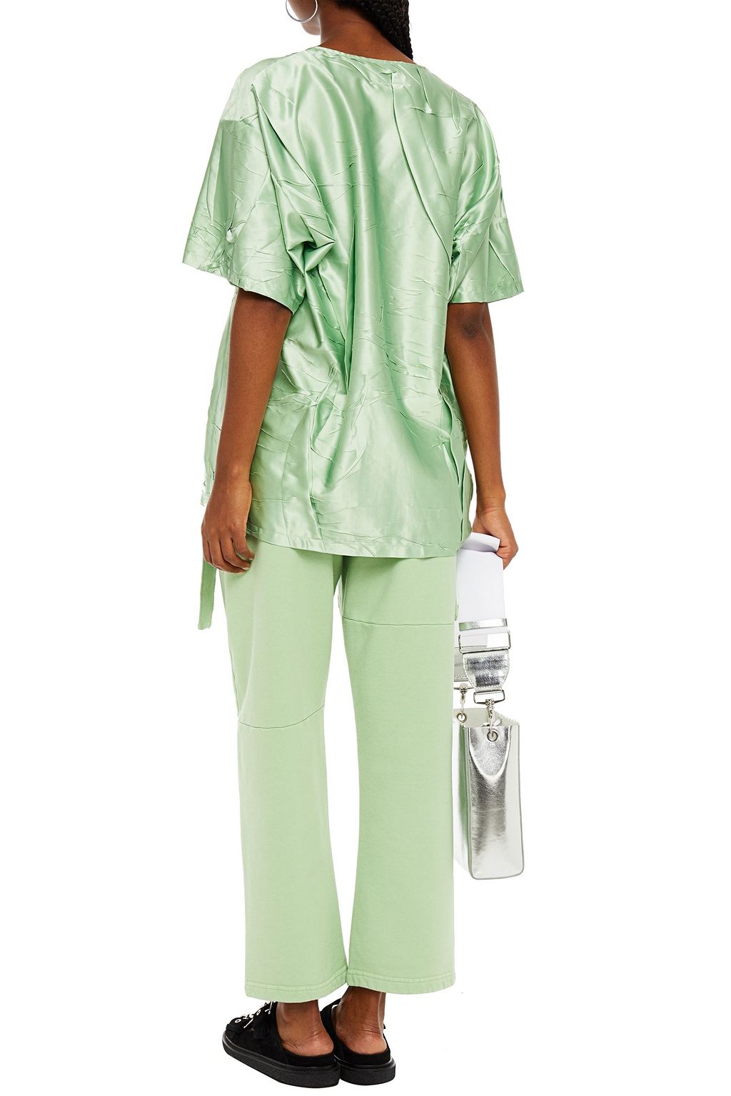 MM6 MAISON MARGIELA Crinkled satin top