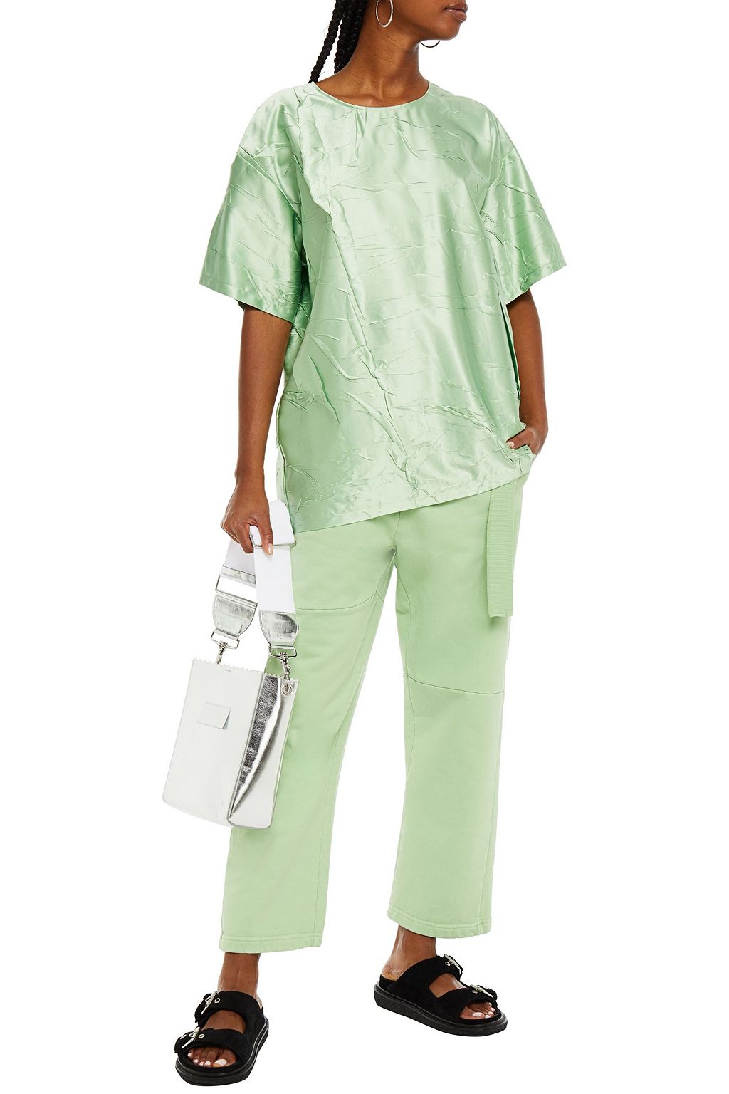 MM6 MAISON MARGIELA Crinkled satin top