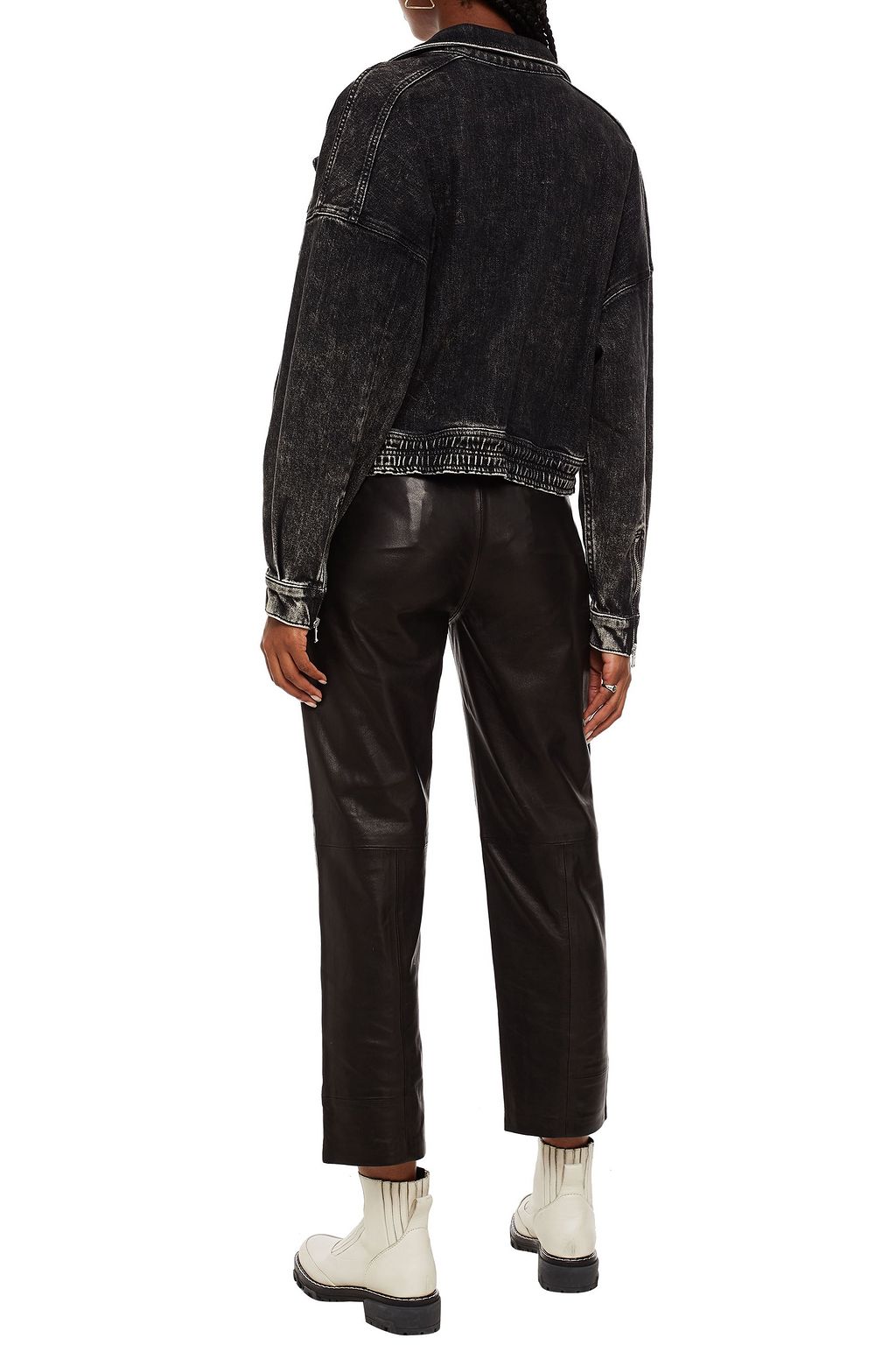 J BRAND Andie bleached denim jacket
