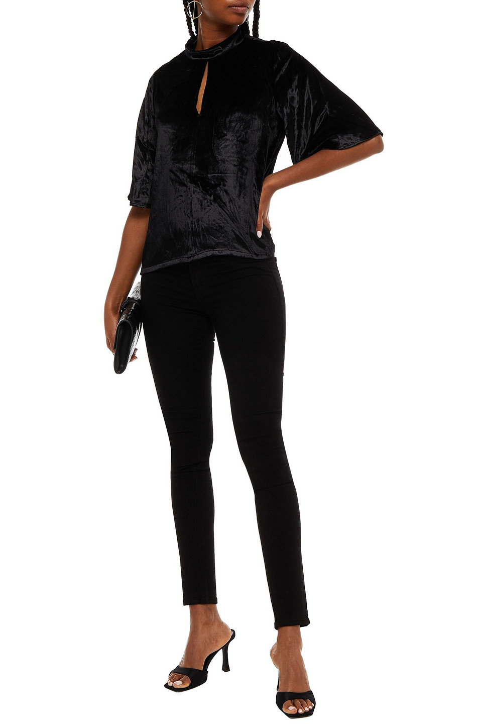 J Brand Velvet Top In Black