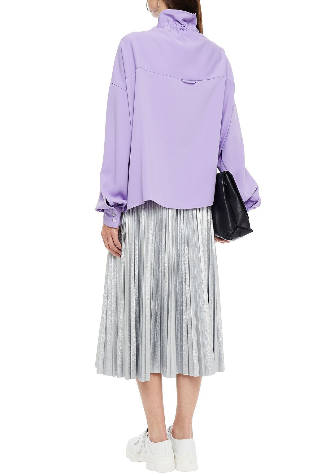 MM6 MAISON MARGIELA Geraffte Oversized-Bluse aus Cady