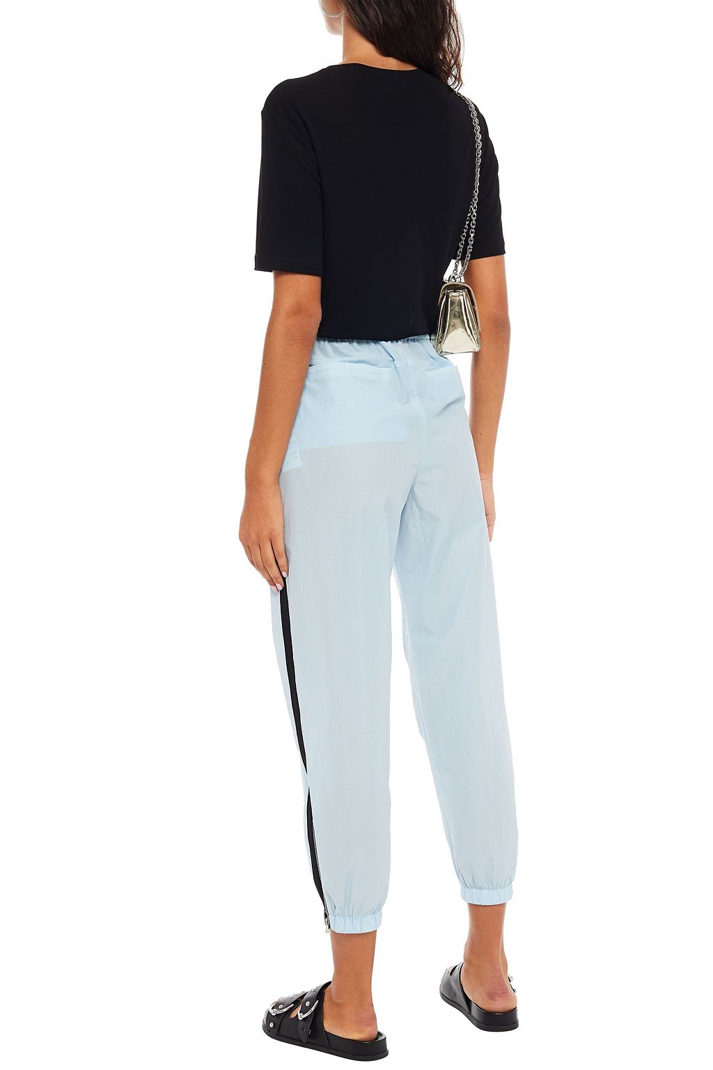 3.1 PHILLIP LIM Cropped cotton-blend poplin track pants