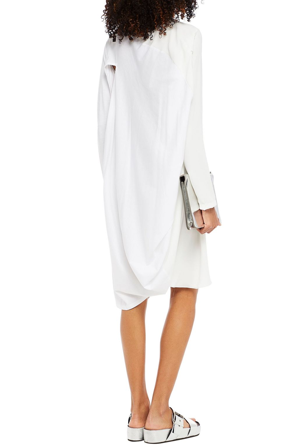 MM6 MAISON MARGIELA Convertible draped jersey and crepe dress