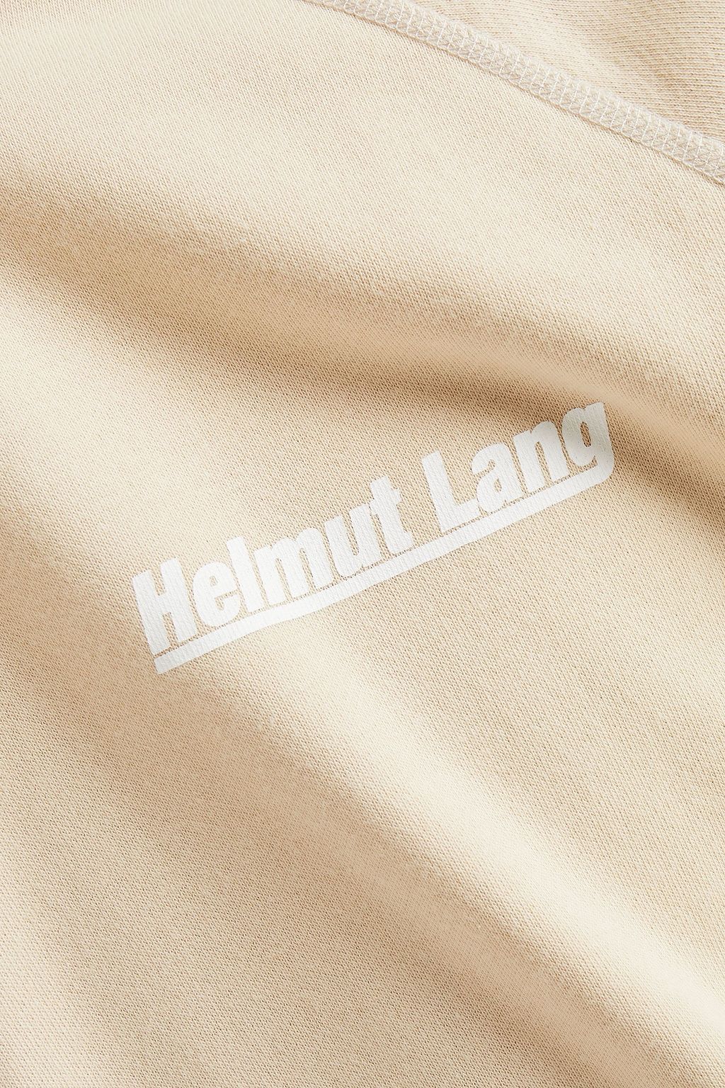 HELMUT LANG Printed French cotton-blend terry sweatshirt