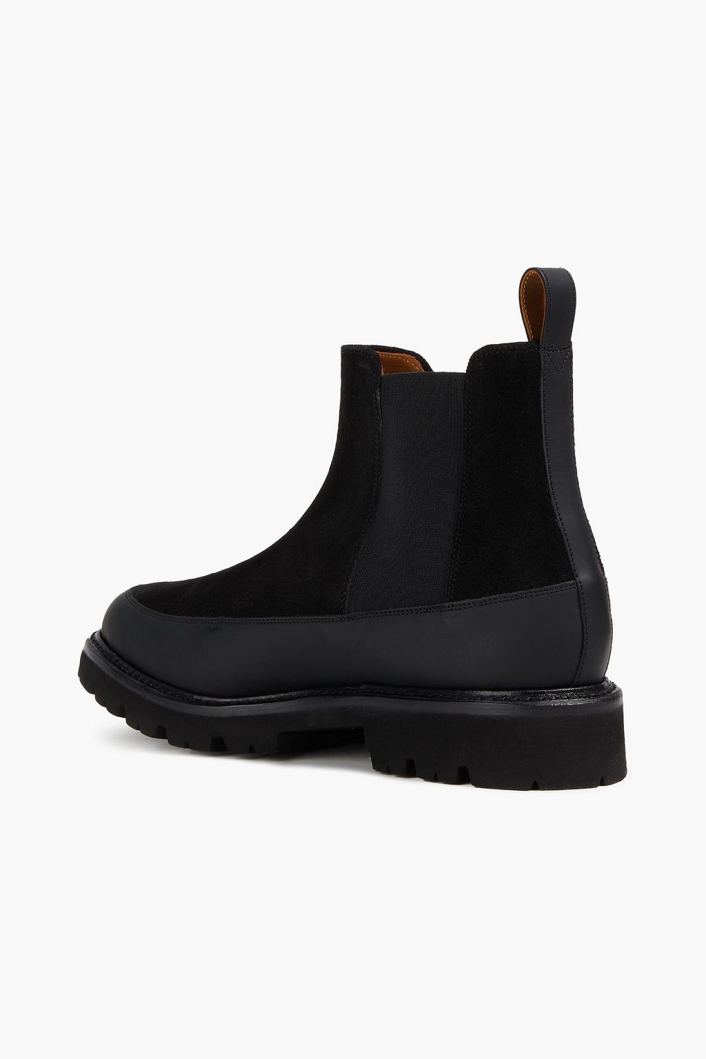 GRENSON Abner leather-trimmed suede Chelsea boots