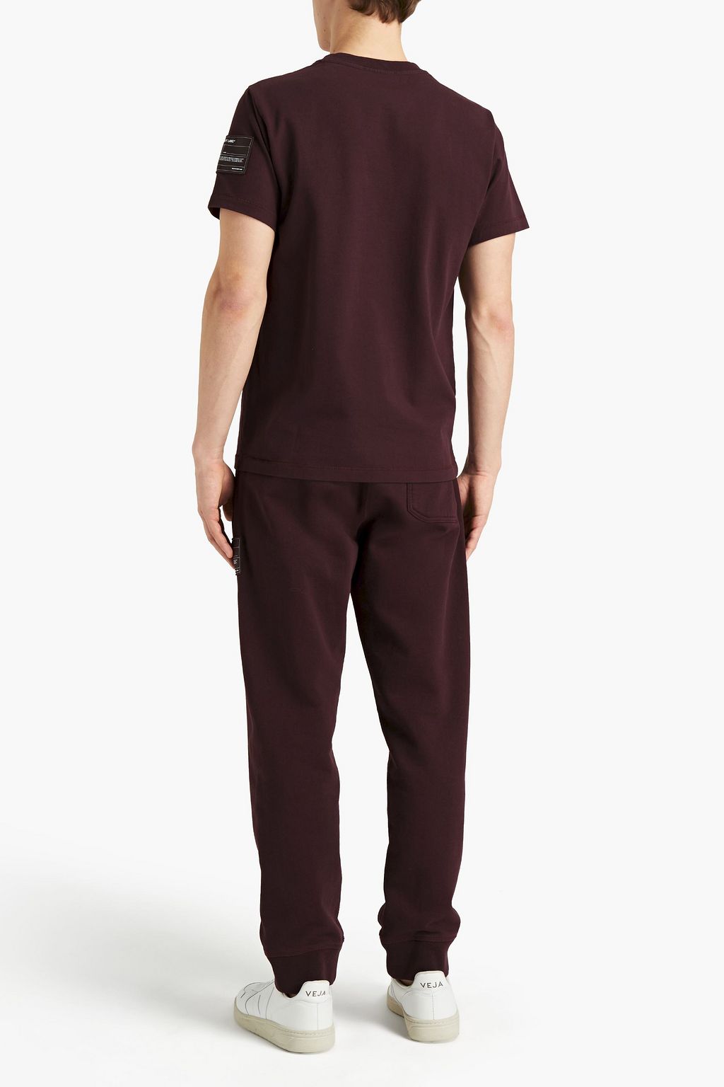 HELMUT LANG Appliquéd French cotton-terry sweatpants
