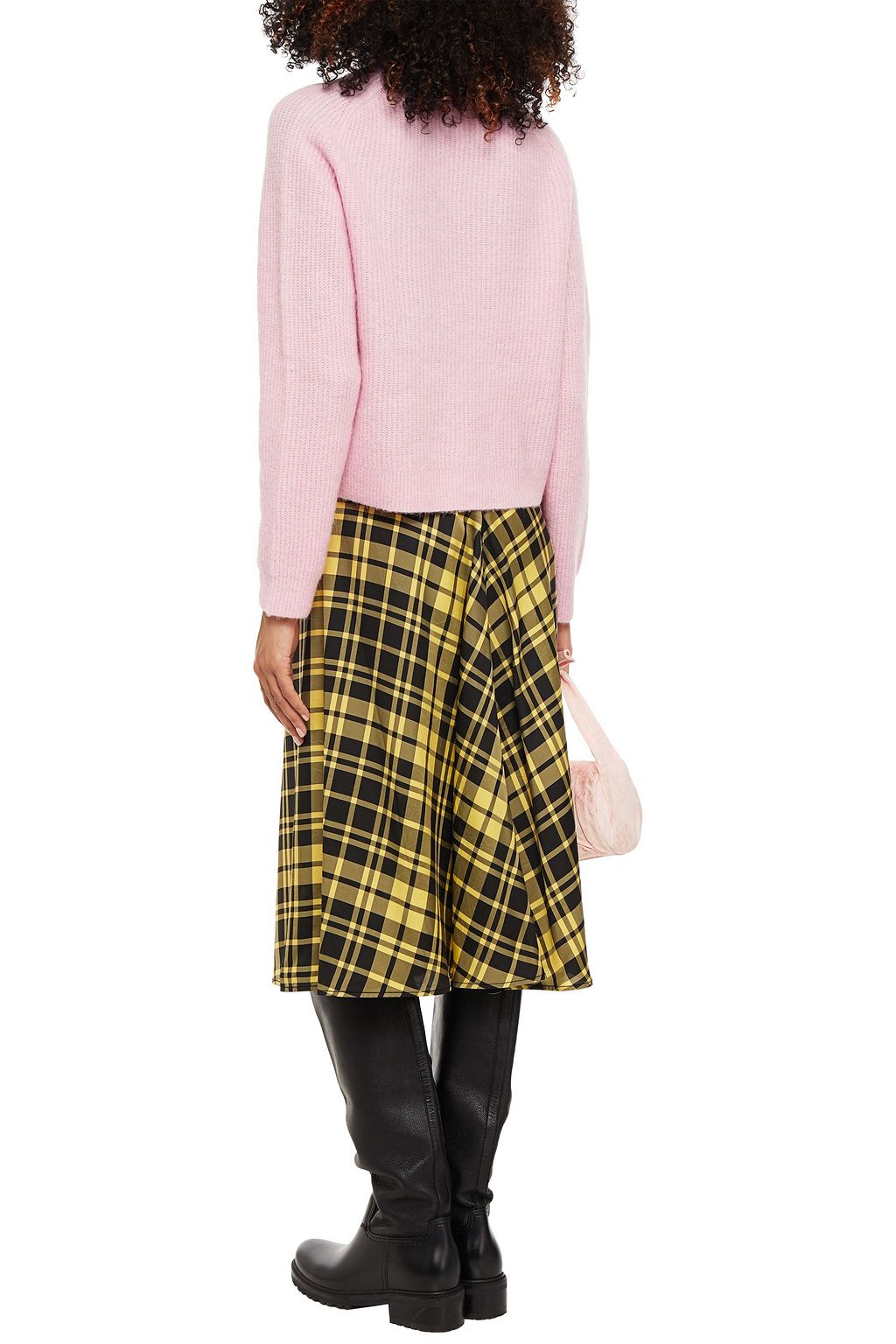 GANNI Mélange knitted cardigan