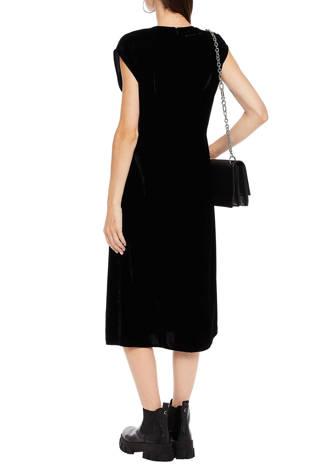 MM6 MAISON MARGIELA Printed velvet midi dress