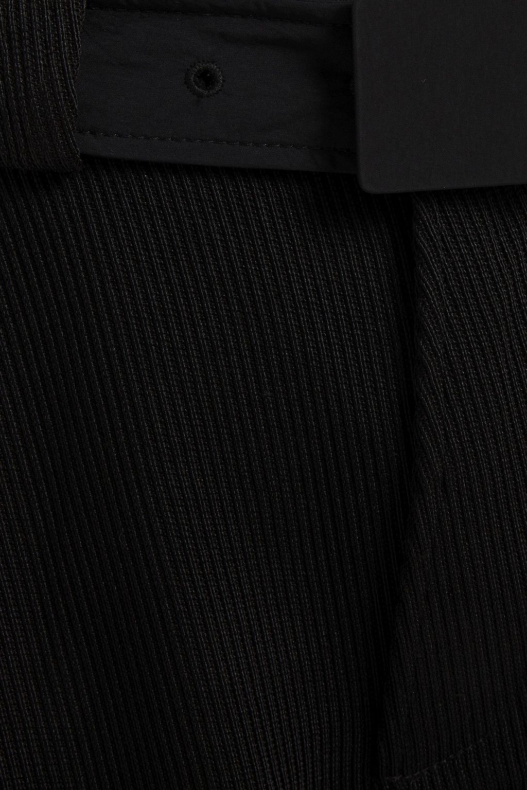 GANNI Shell-paneled drill wide-leg pants