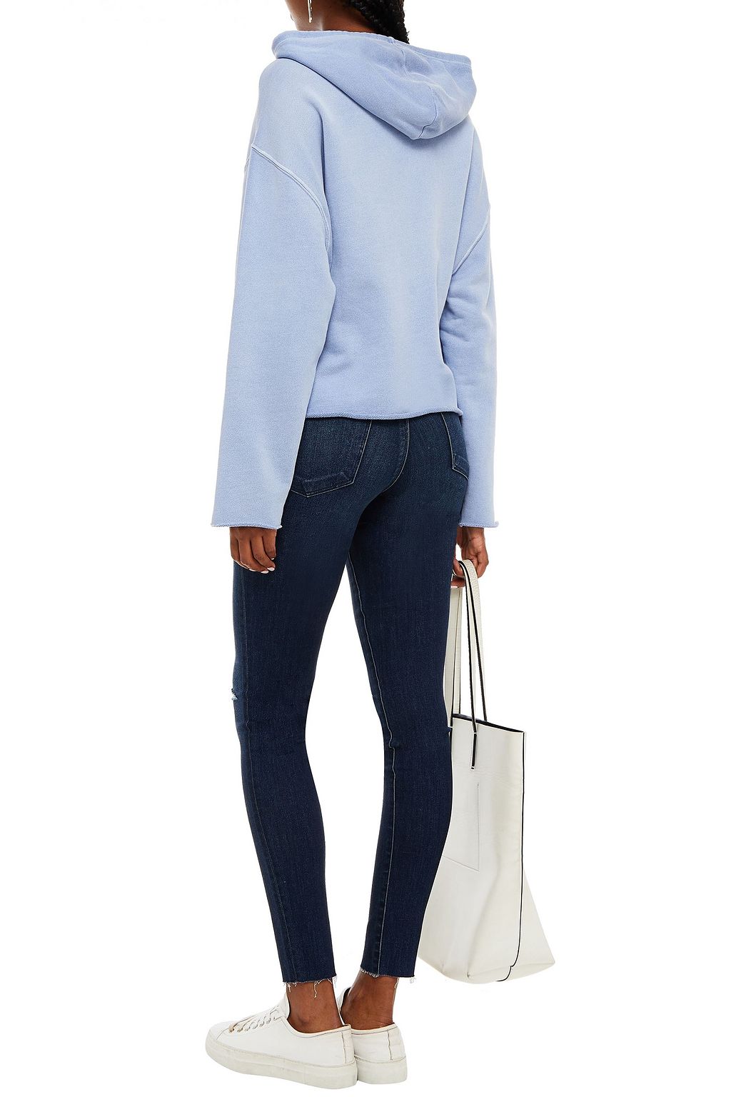 J BRAND Carissa French cotton-terry hoodie