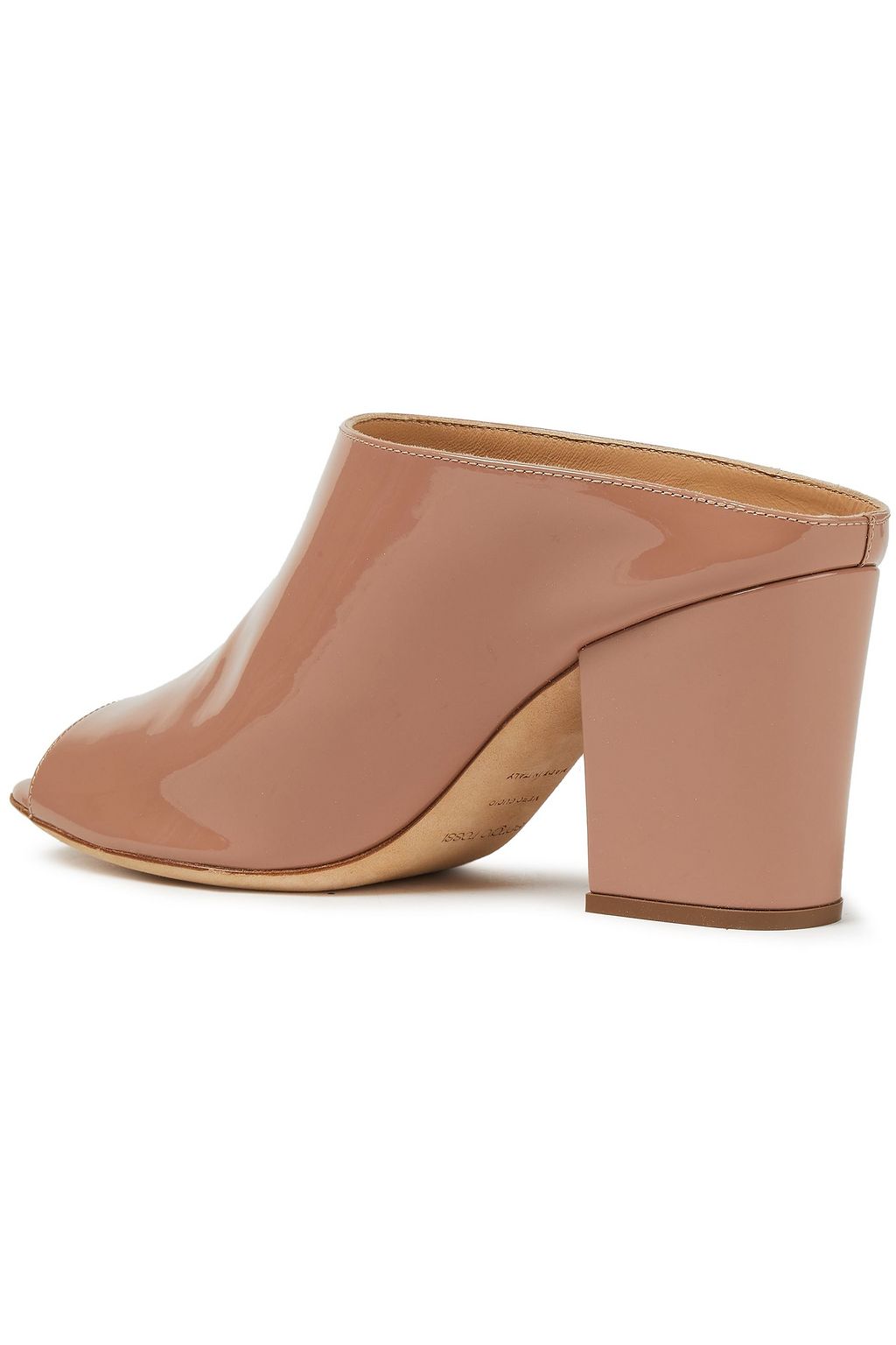 SERGIO ROSSI Patent-leather mules