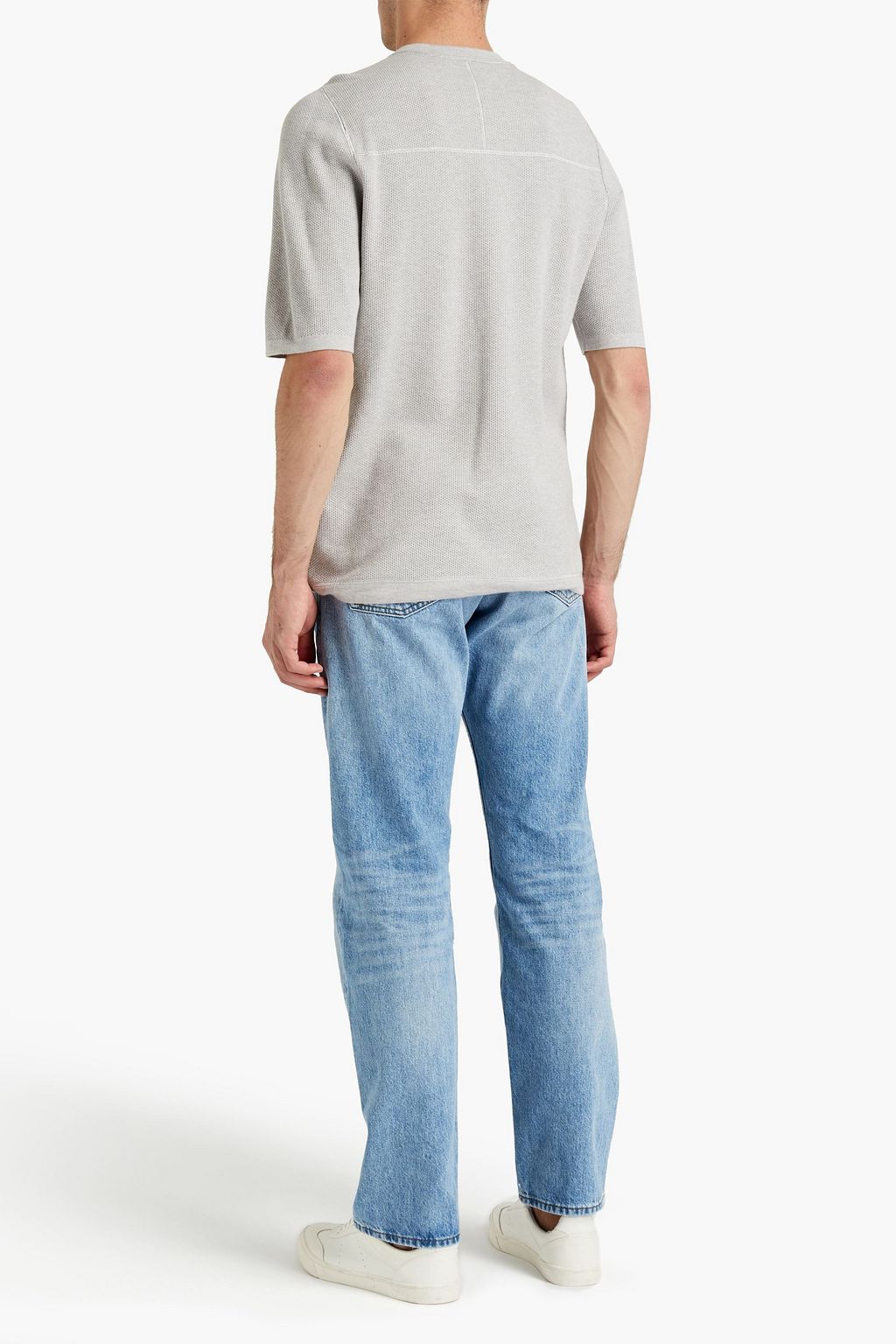 HELMUT LANG Cotton-blend piqué T-shirt
