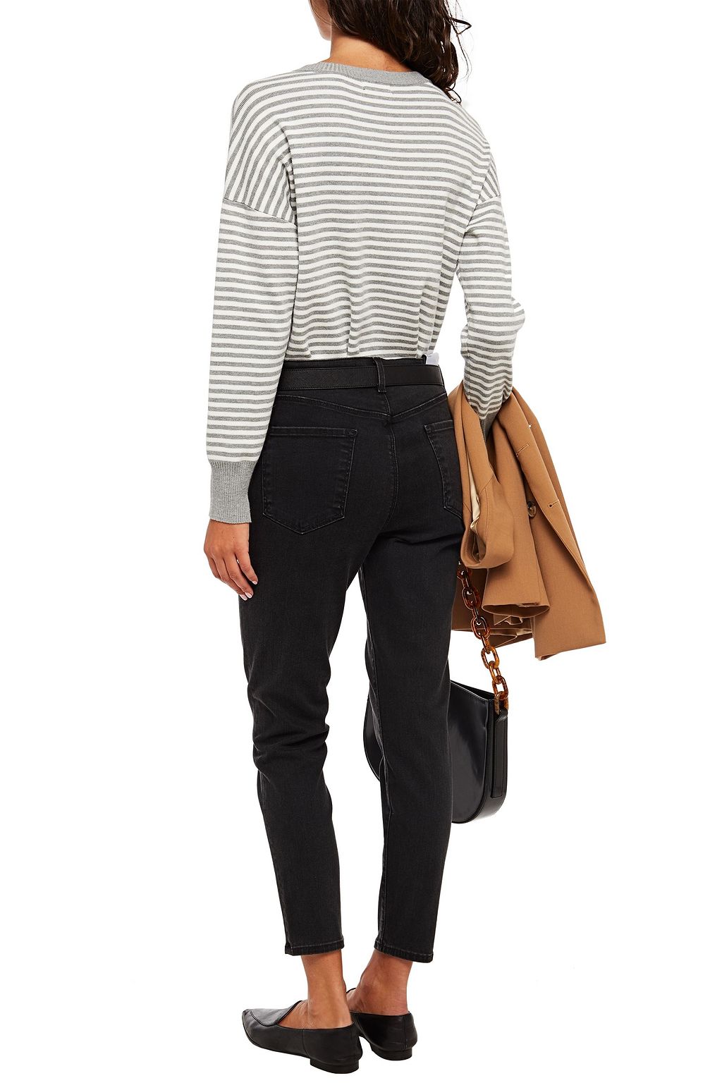 J BRAND Cropped high-rise skinny jeans