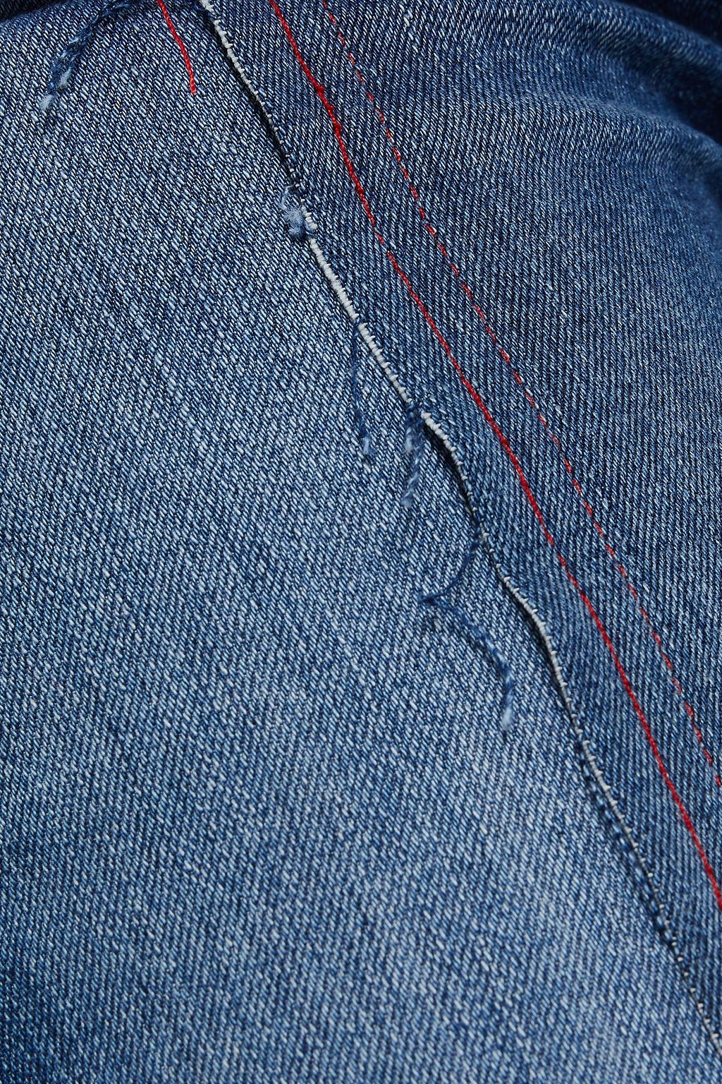 J BRAND Distressed mid-rise bootcut jeans