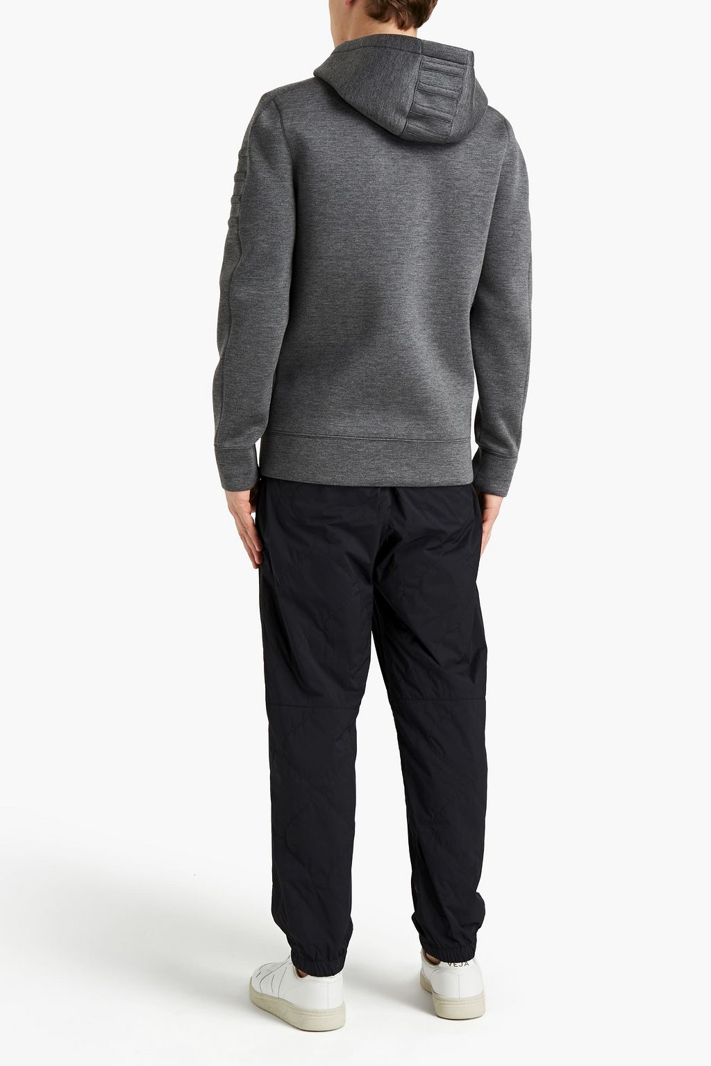 HELMUT LANG Mélange modal zip-up hoodie