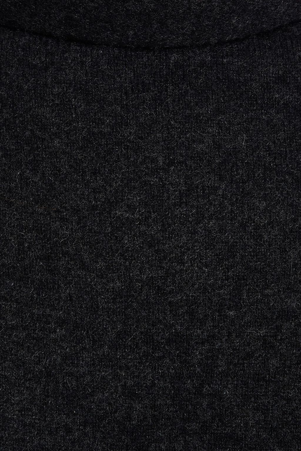VINCE. Mélange wool and cashmere-blend turtleneck sweater