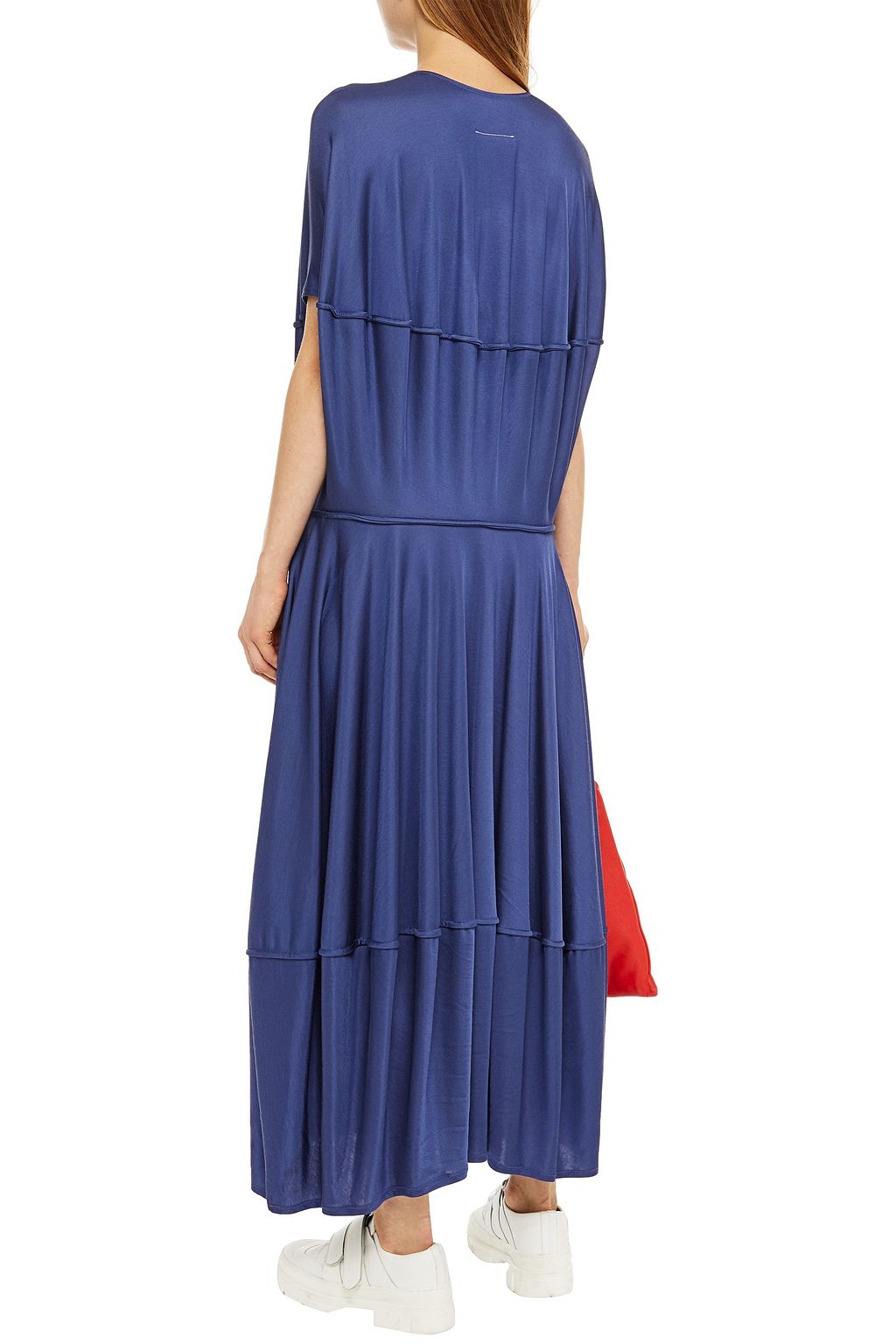 MM6 MAISON MARGIELA Tiered satin-jersey midi dress