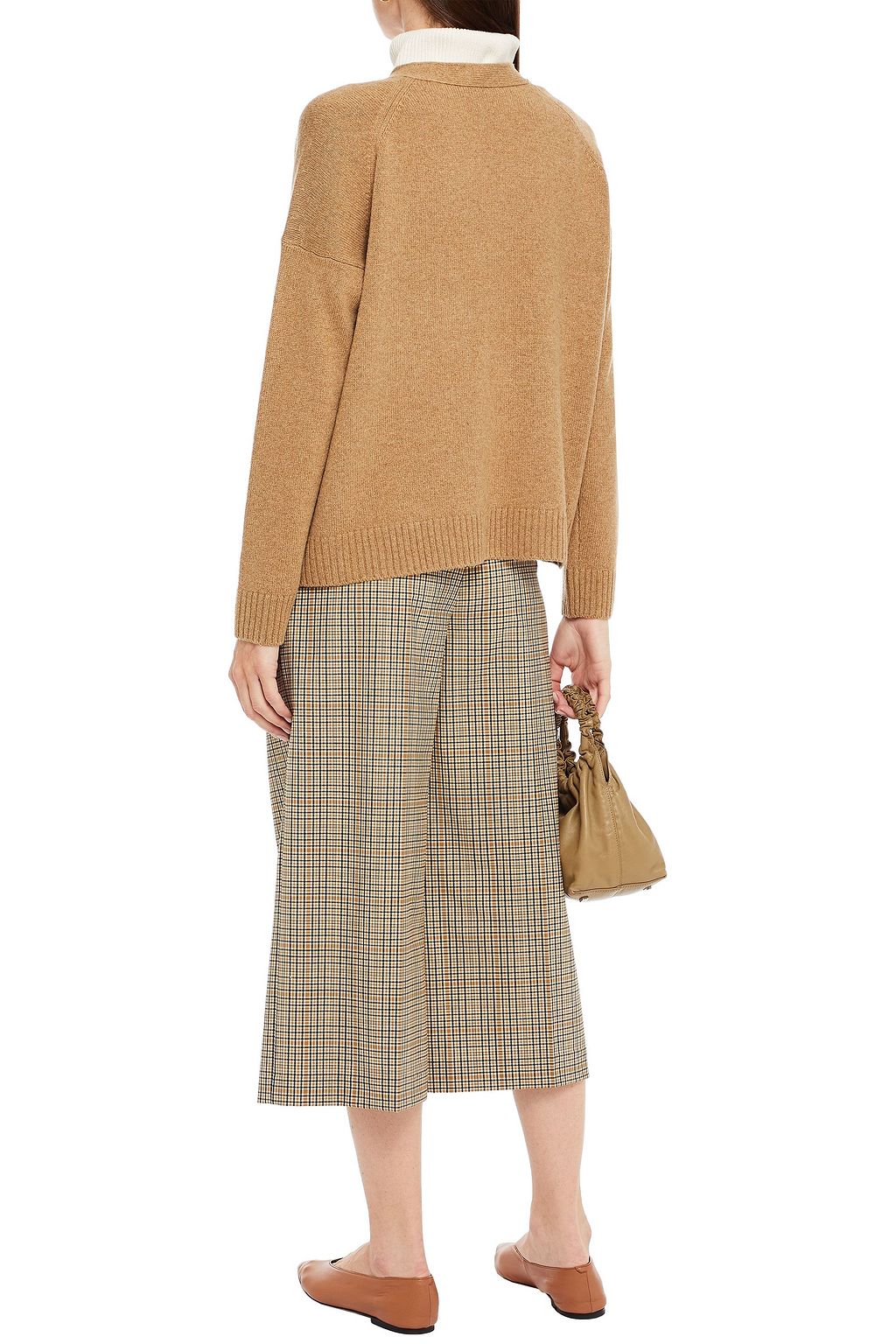 VINCE. Melierter Cardigan aus einer Woll-Yakwollmischung