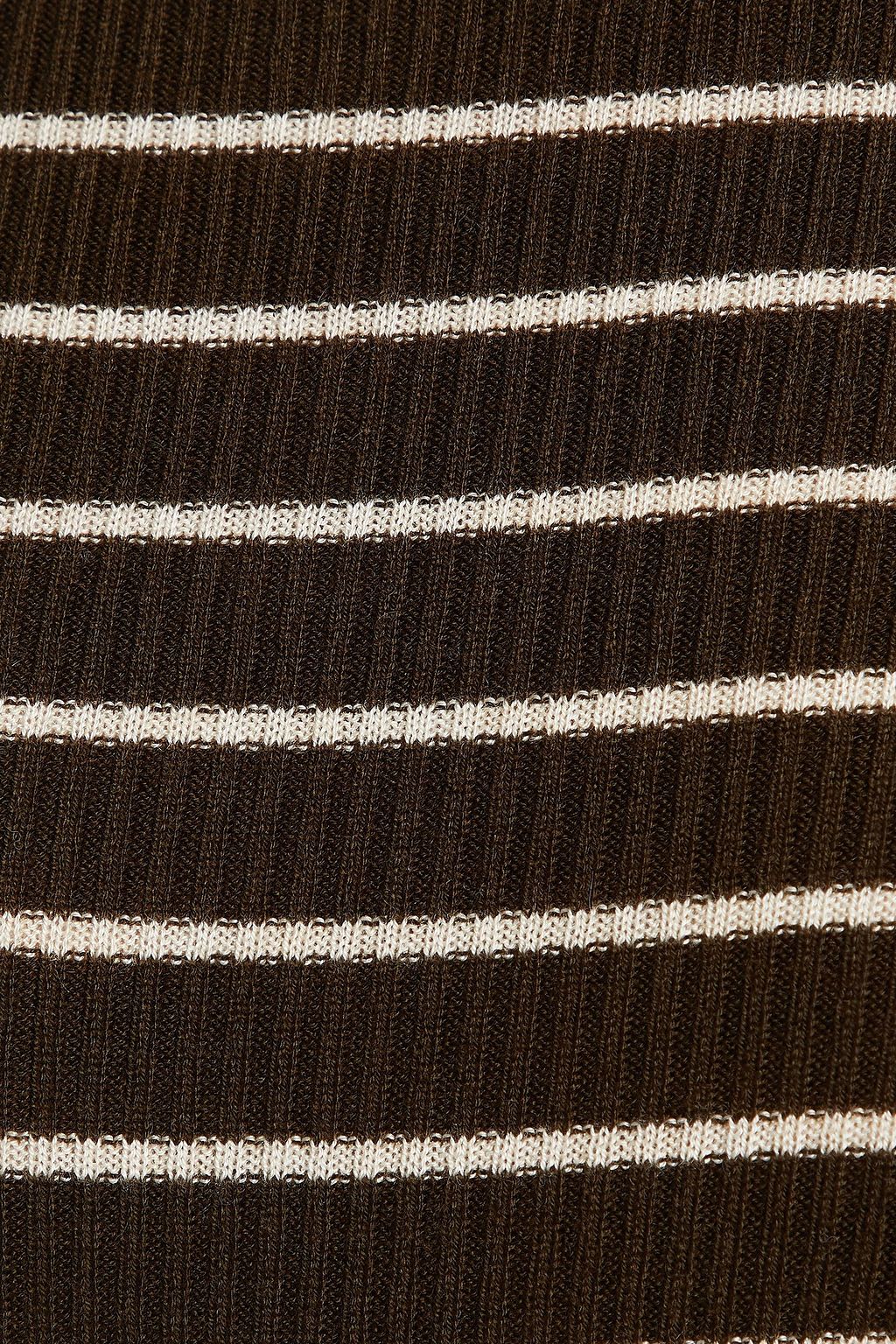VINCE. Striped ribbed-knit sweater