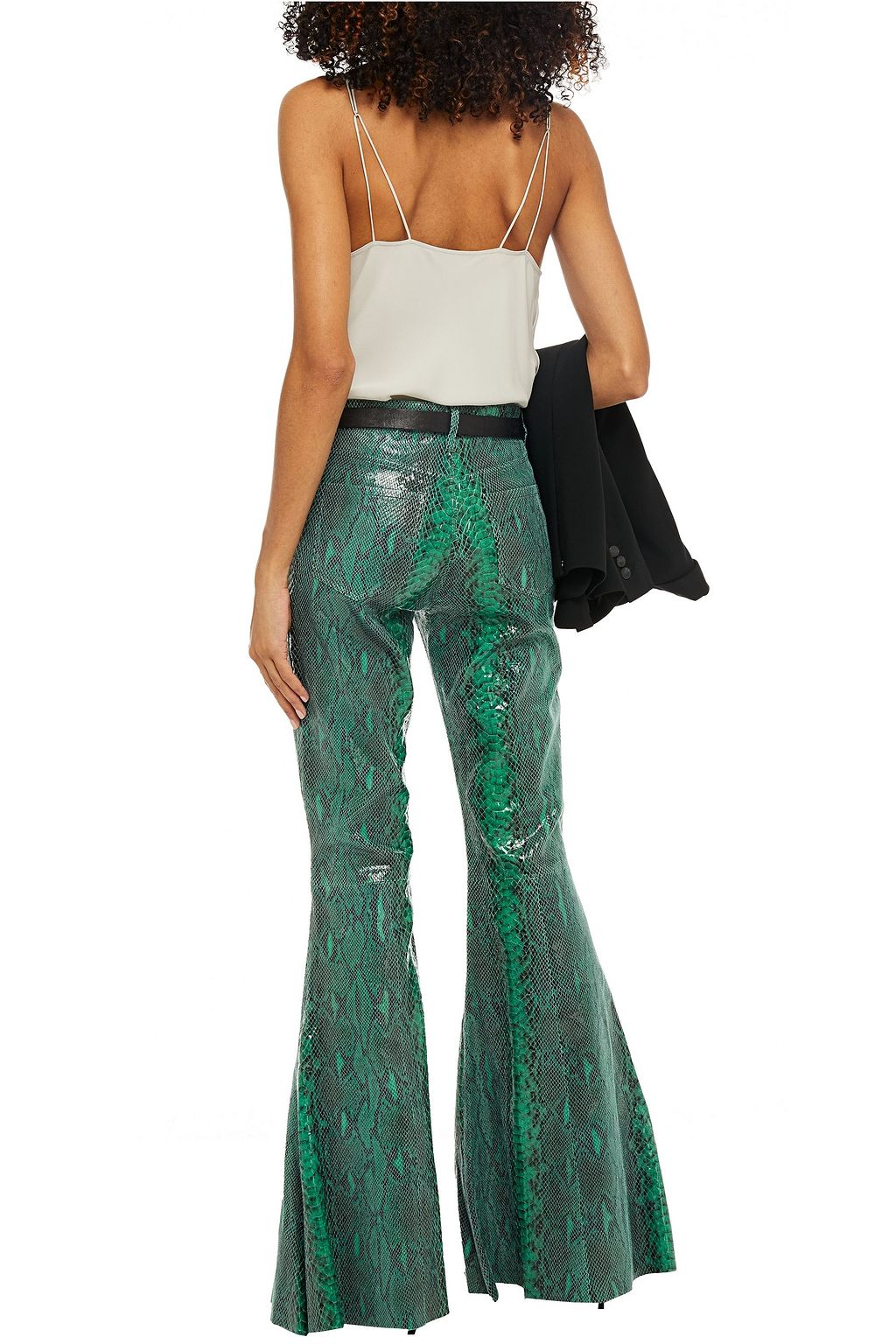 J BRAND Finley draped silk crepe de chine camisole