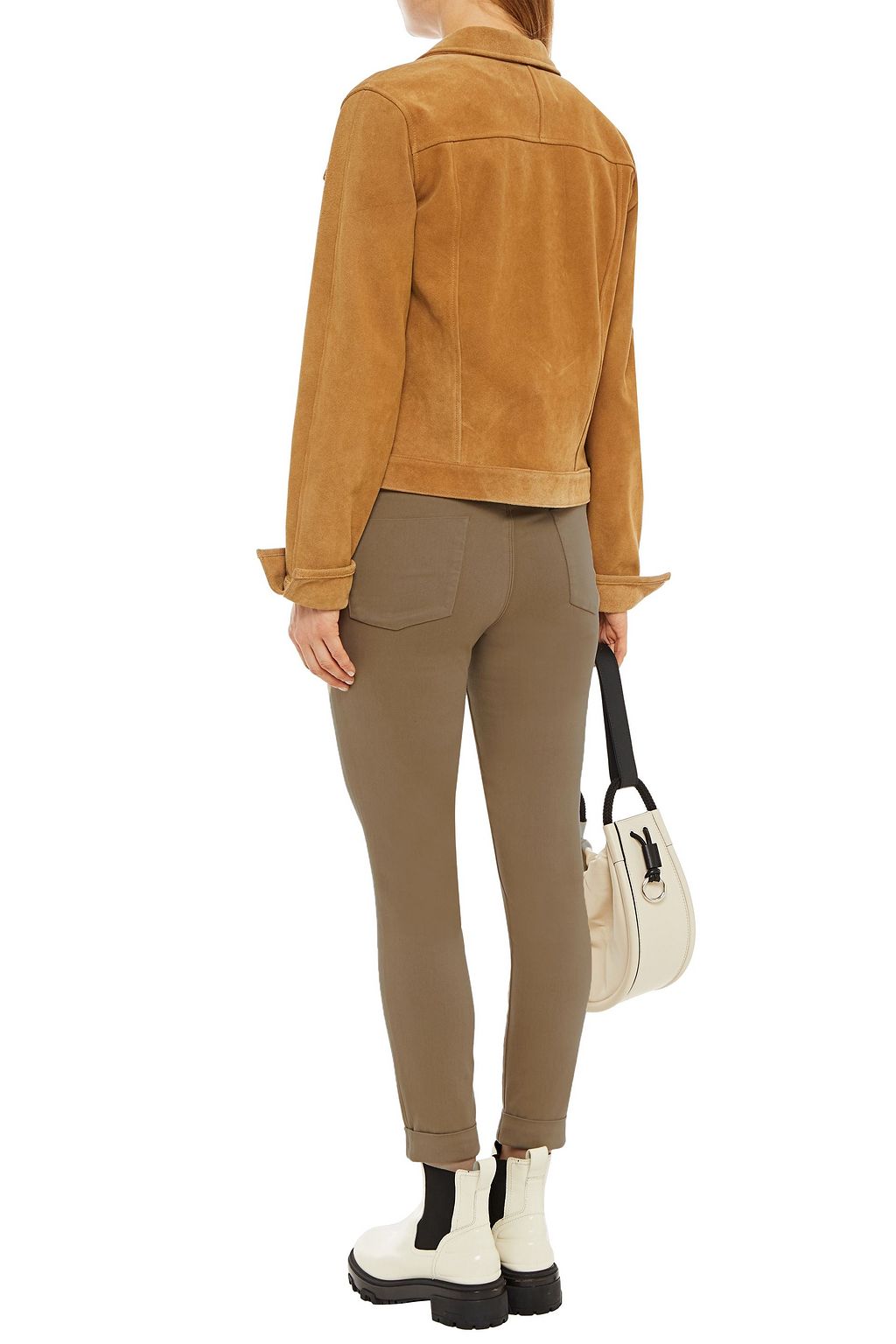 J BRAND Cropped cotton-blend skinny pants