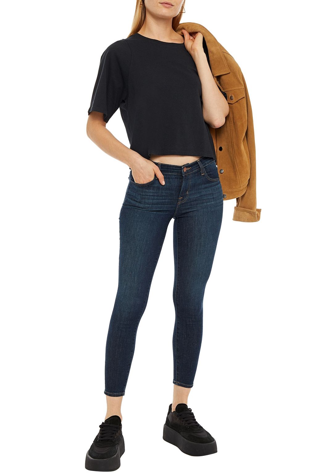 J BRAND Mid-rise skinny jeans