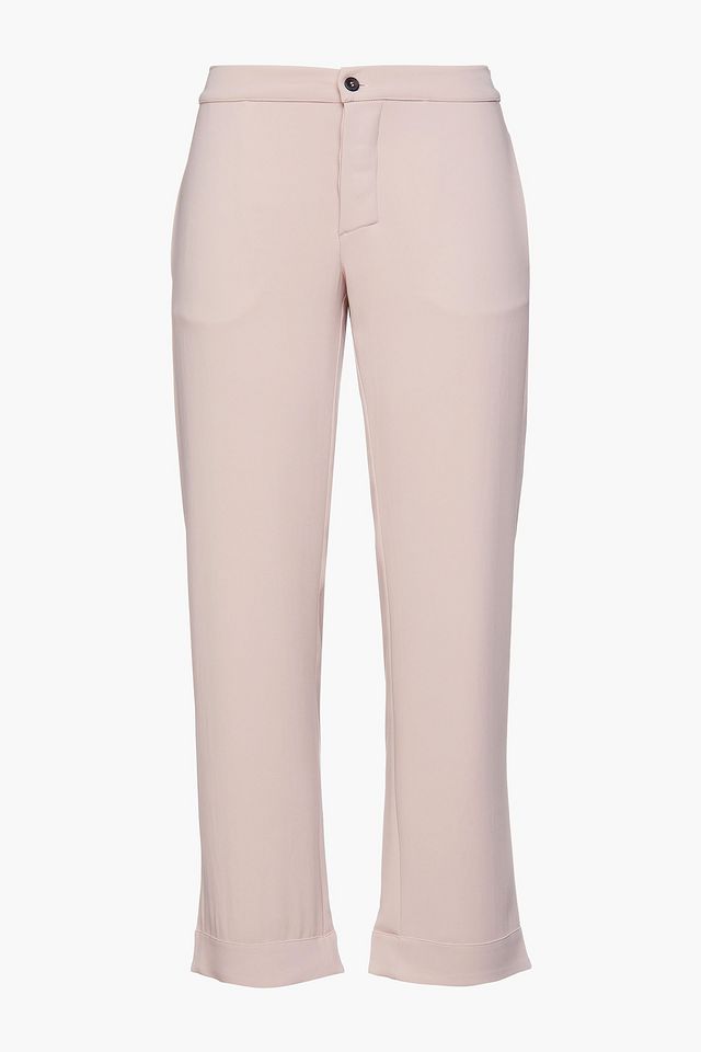 The Antibes cropped stretch-crepe straight-leg pants