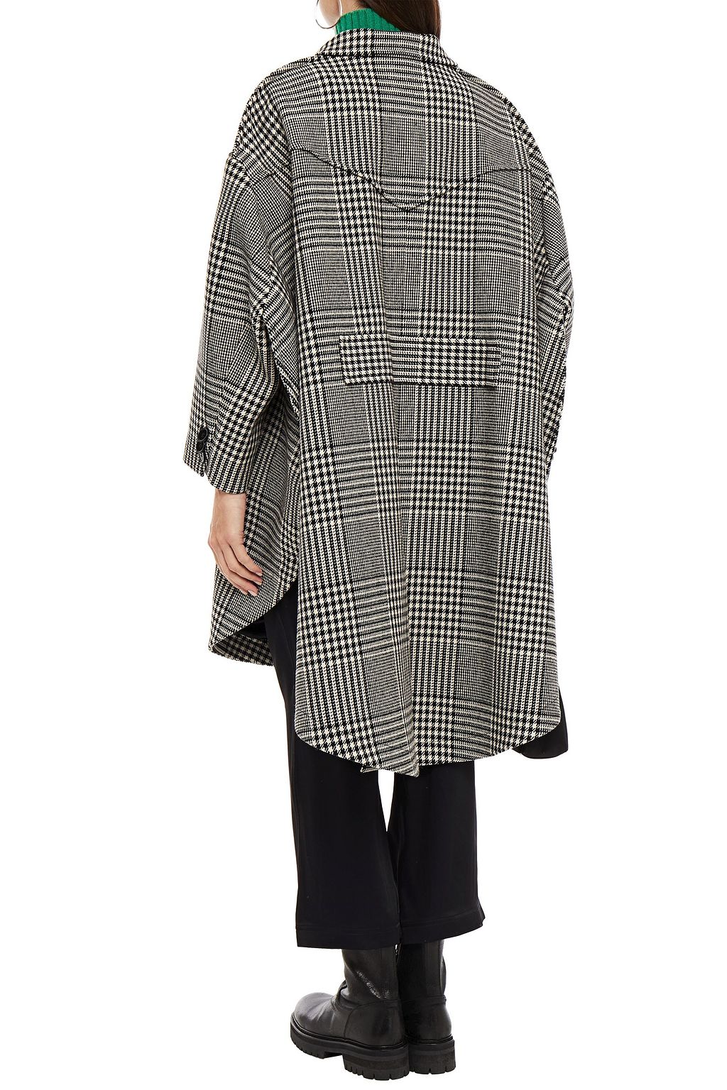 MM6 MAISON MARGIELA Oversized-Mantel aus einer Wollmischung mit Glencheck-Muster