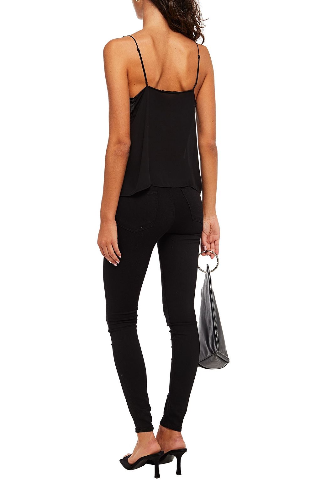 J BRAND Velvet and chiffon camisole