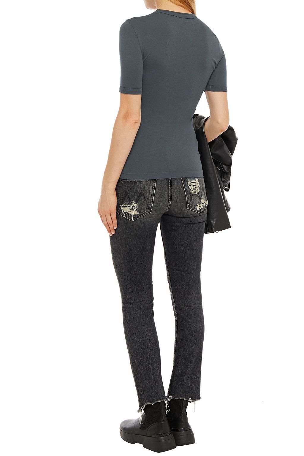 J BRAND Cotton and modal-blend jersey T-shirt