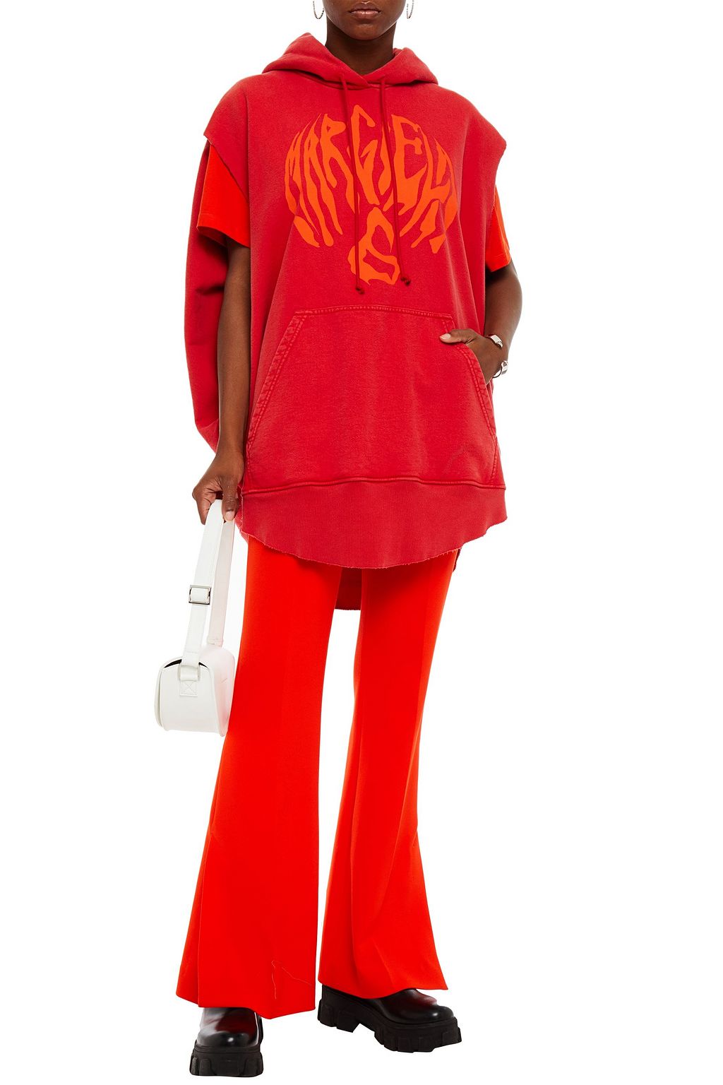 MM6 MAISON MARGIELA Oversized-Hoodie aus Baumwollfrottee mit Print