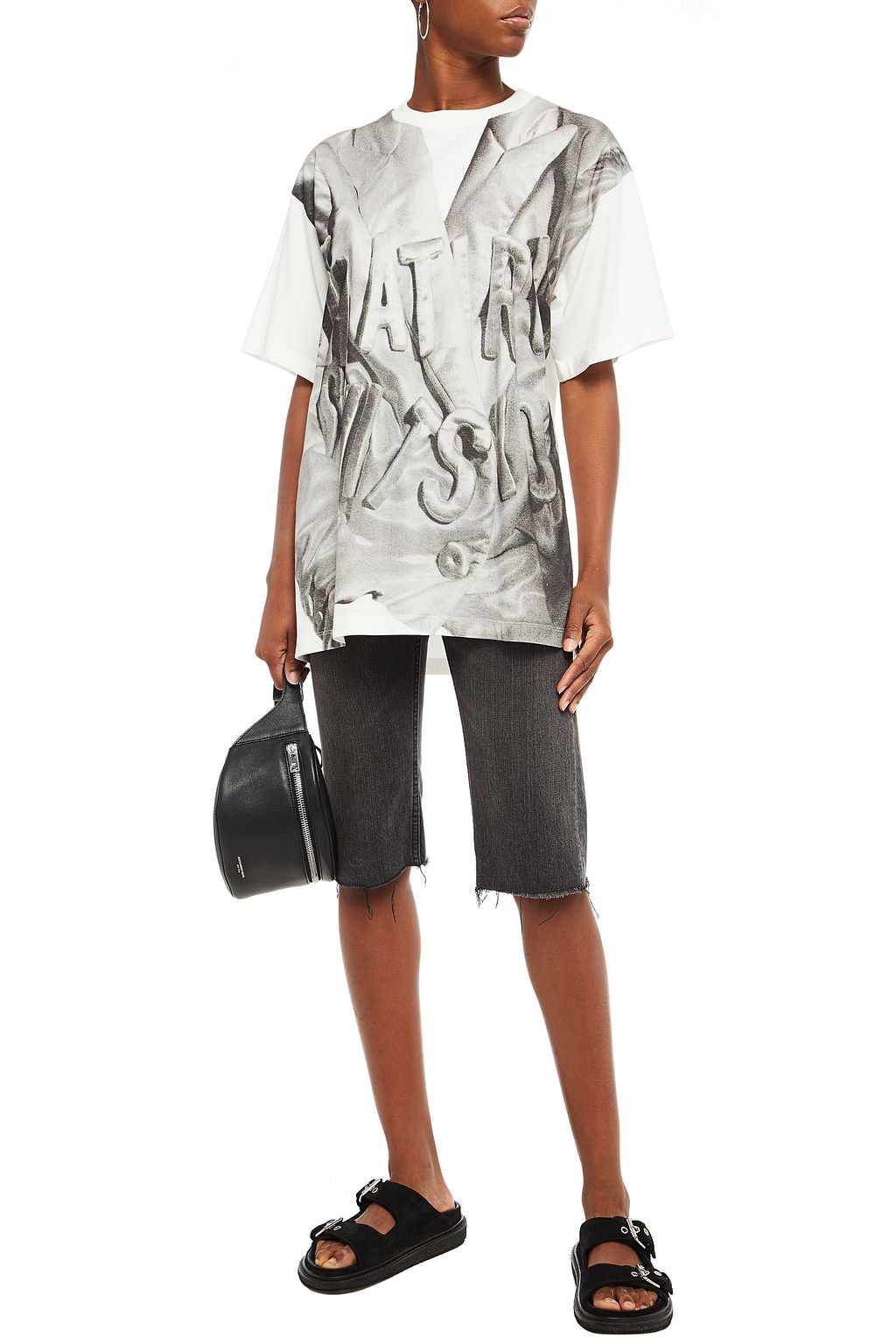 MM6 MAISON MARGIELA Printed cotton-jersey T-shirt