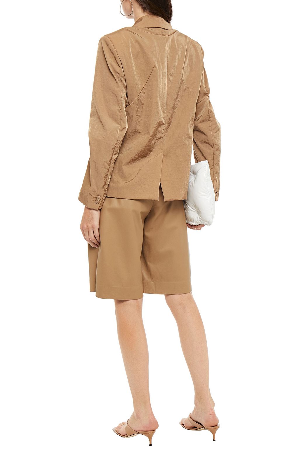 MM6 MAISON MARGIELA Double-breasted satin-twill blazer