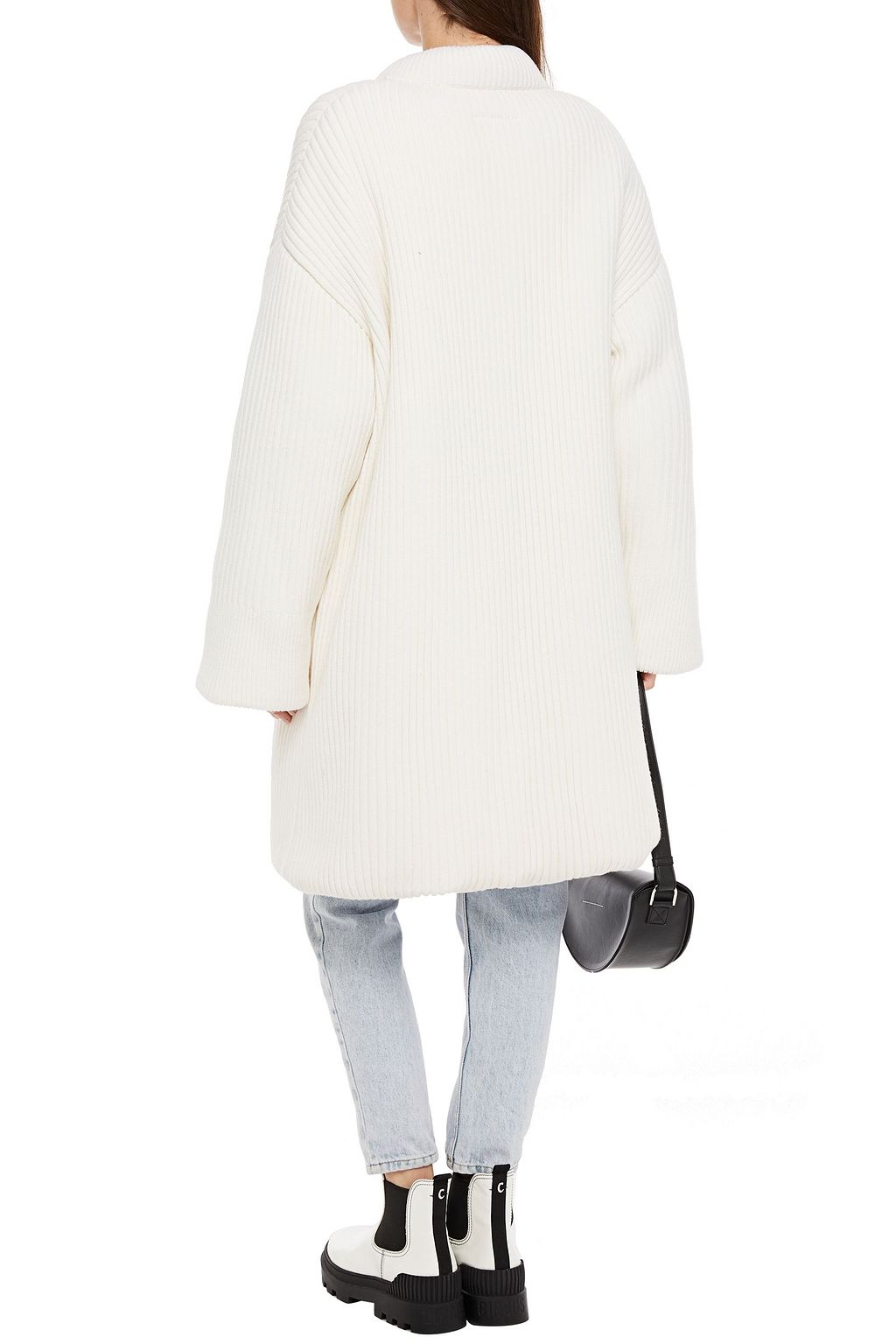 MM6 MAISON MARGIELA Oversized ribbed wool-blend cardigan