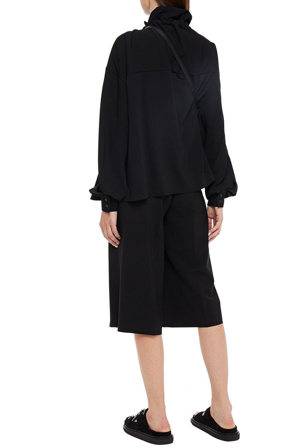 MM6 MAISON MARGIELA Geraffte Oversized-Bluse aus Cady