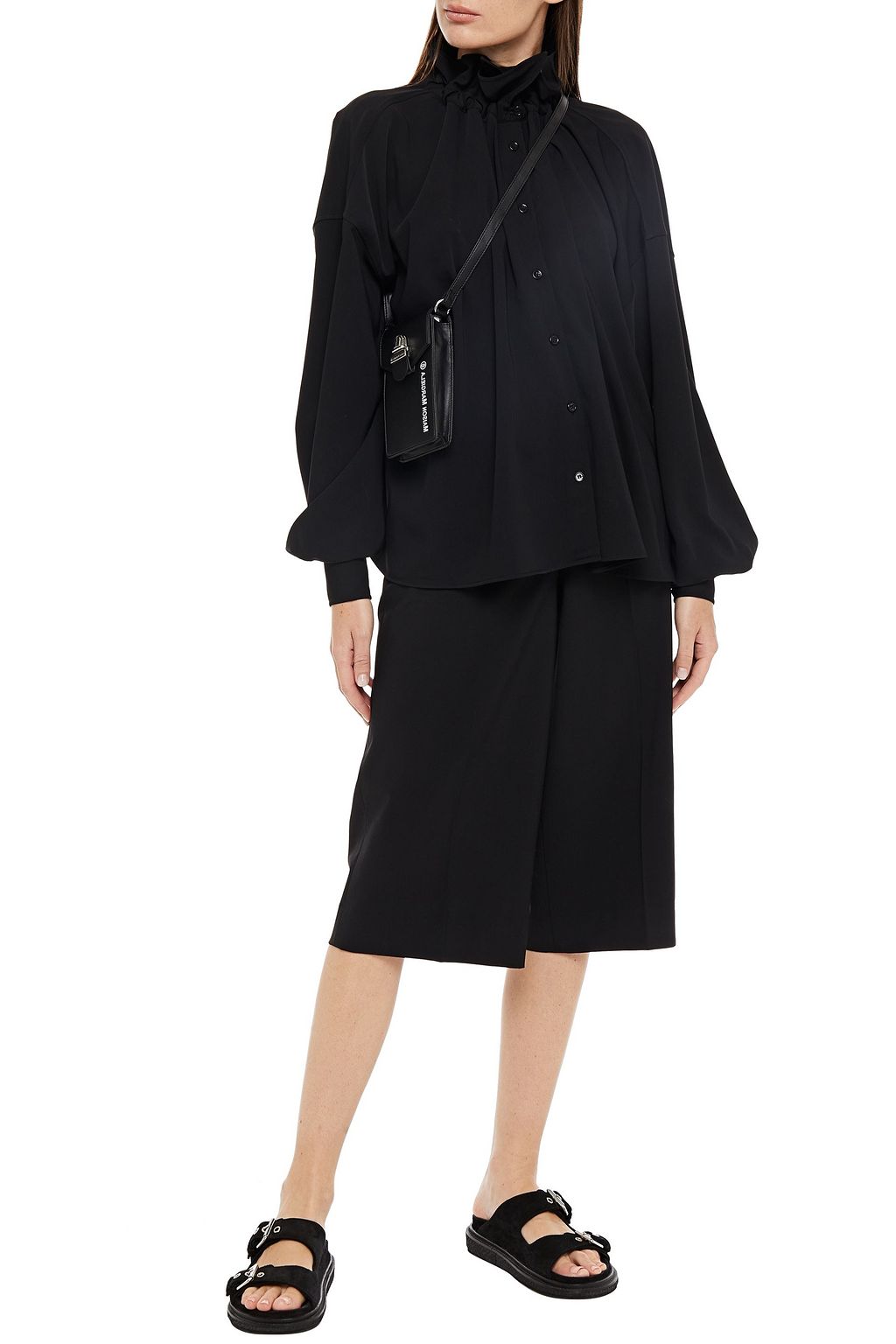 MM6 MAISON MARGIELA Geraffte Oversized-Bluse aus Cady