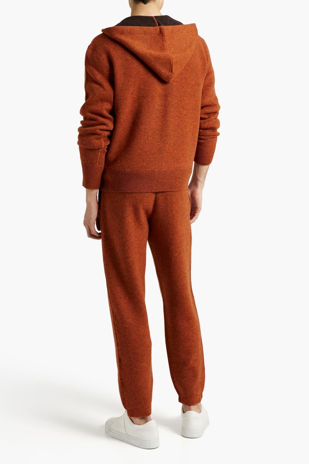RAG & BONE Venture mélange cashmere zip-up hoodie
