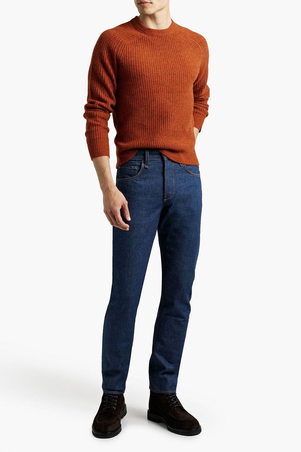 RAG & BONE Pierce mélange cashmere sweater