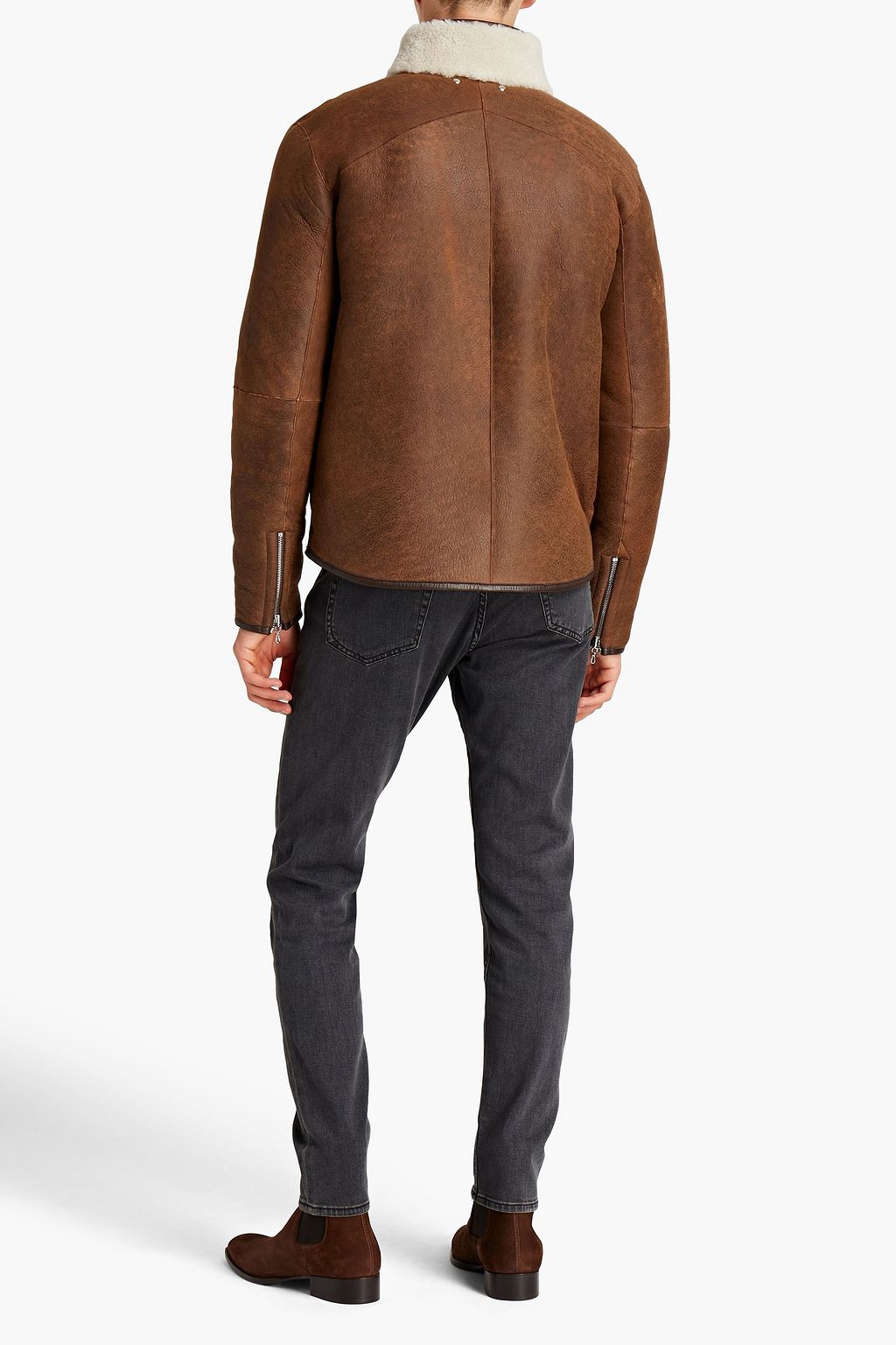RAG & BONE Elliot wendbare Jacke aus strukturiertem Shearling