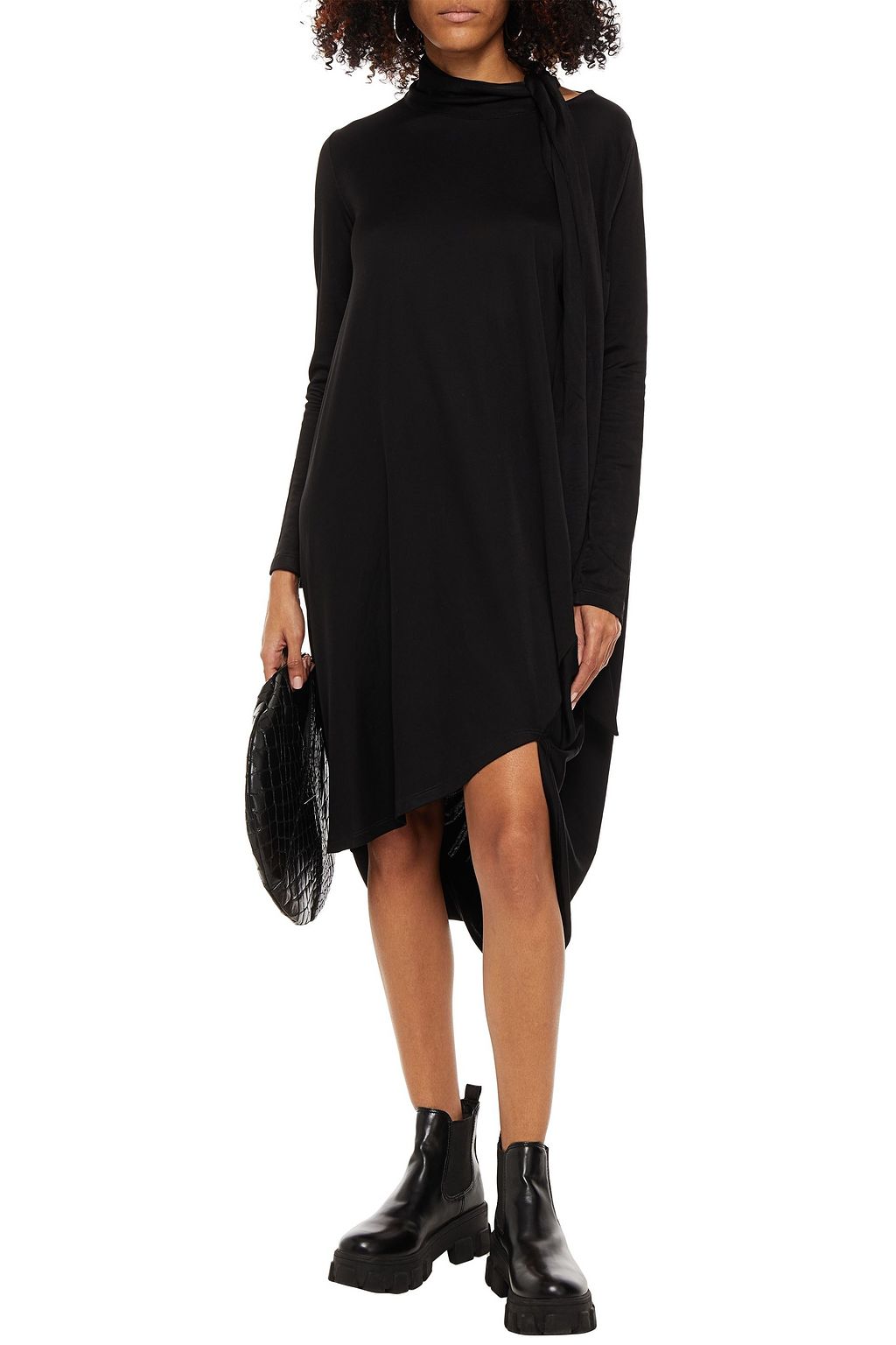MM6 MAISON MARGIELA Oversized satin-jersey dress